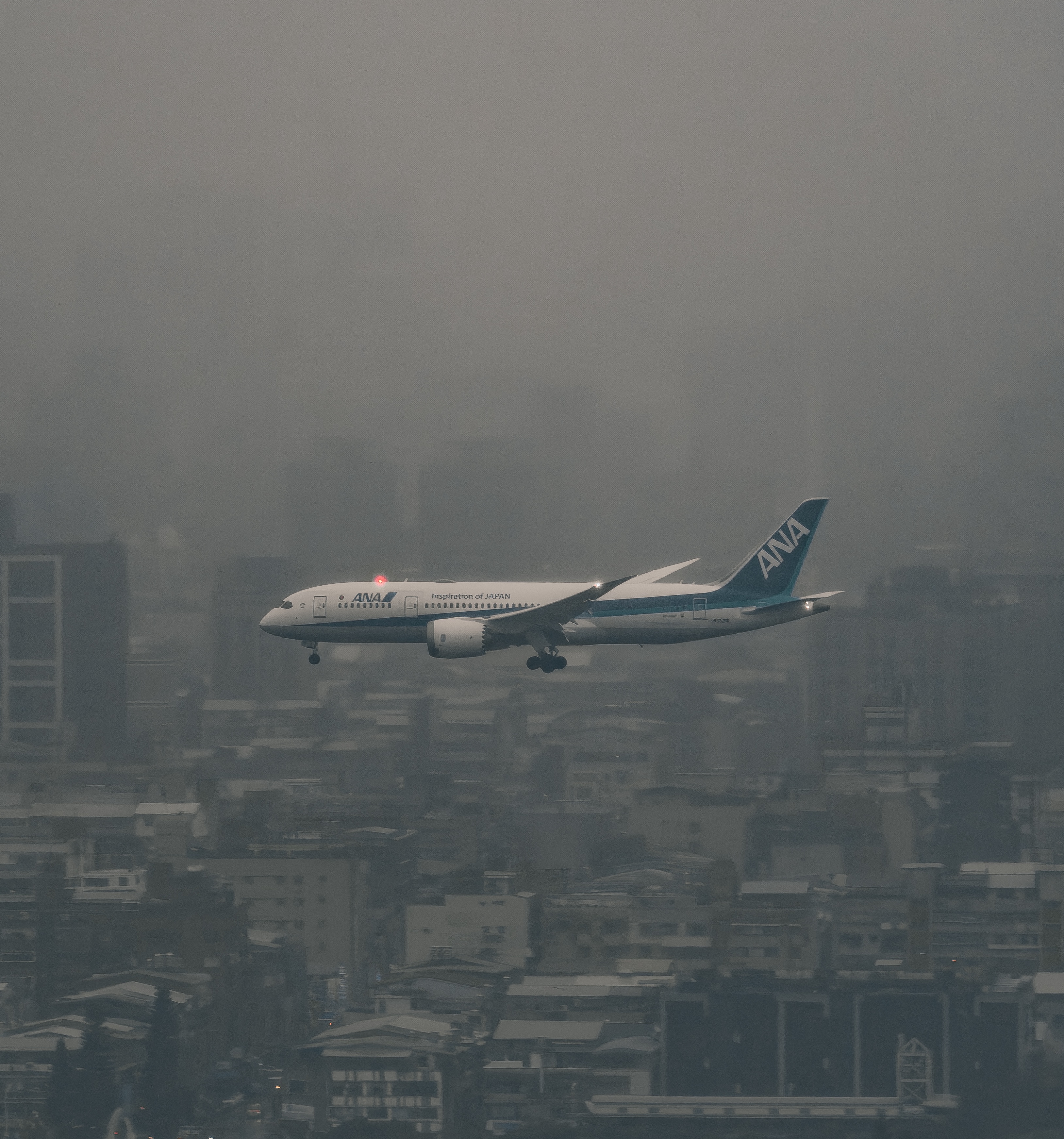 ANA plane about to land at Taipei Songshan Airport. Image Credit Ehsan Haque ANA plane about to land at Taipei Songshan Airport. Image Credit Ehsan Haque