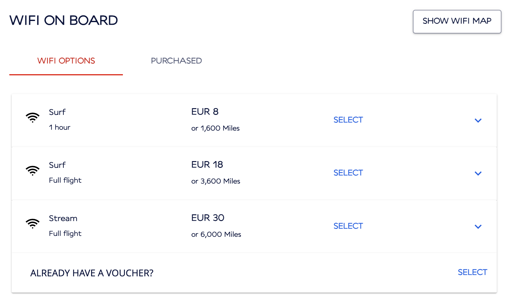 Air France WiFi pricing Air France WiFi pricing