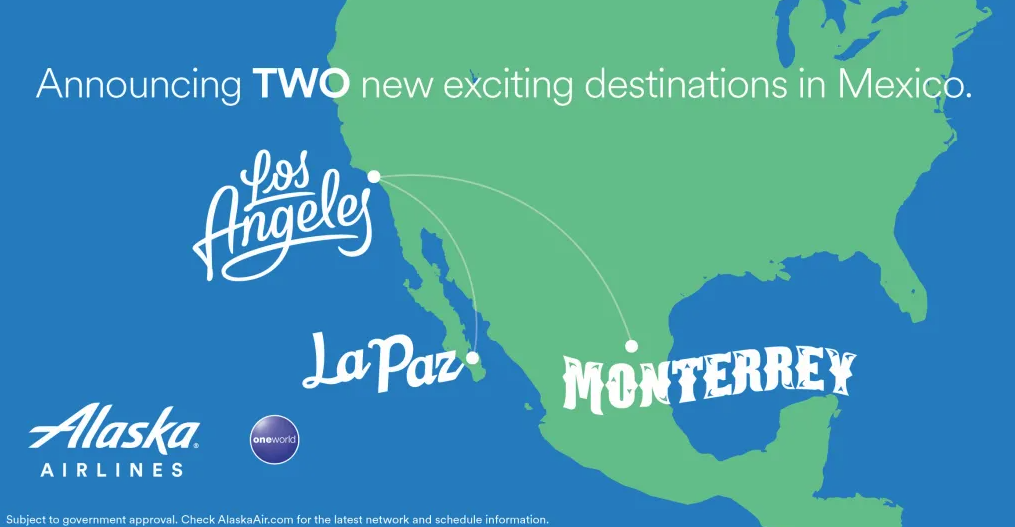 Alaska New Routes Alaska New Routes to Mexico