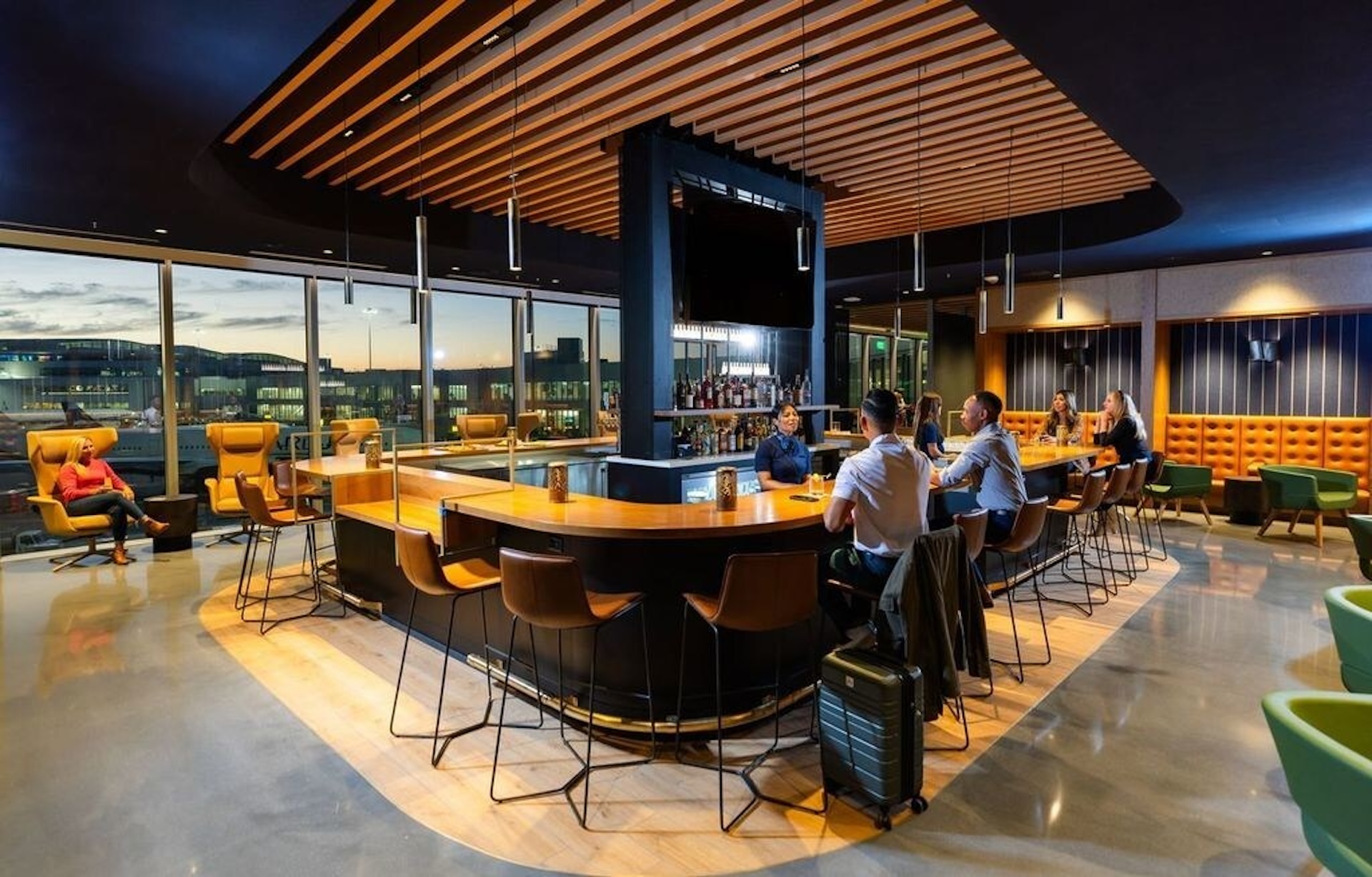 Alaska Airlines Lounge Alaska Airlines Lounge rendering San Francisco