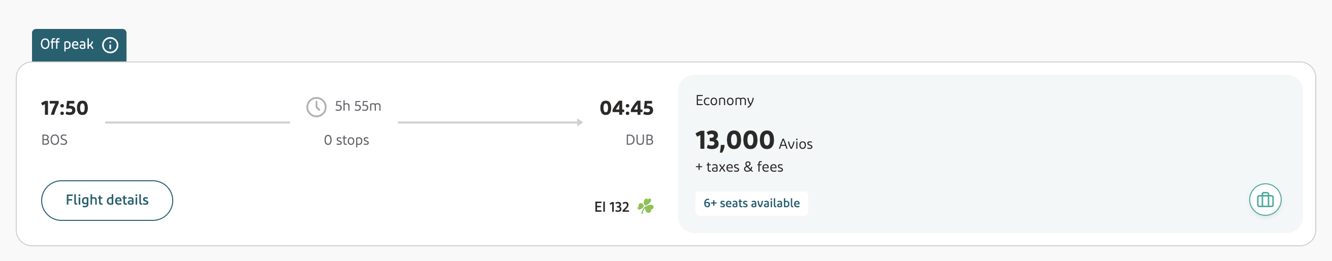 BOS DUB Aer Lingus BOS DUB Aer Lingus
