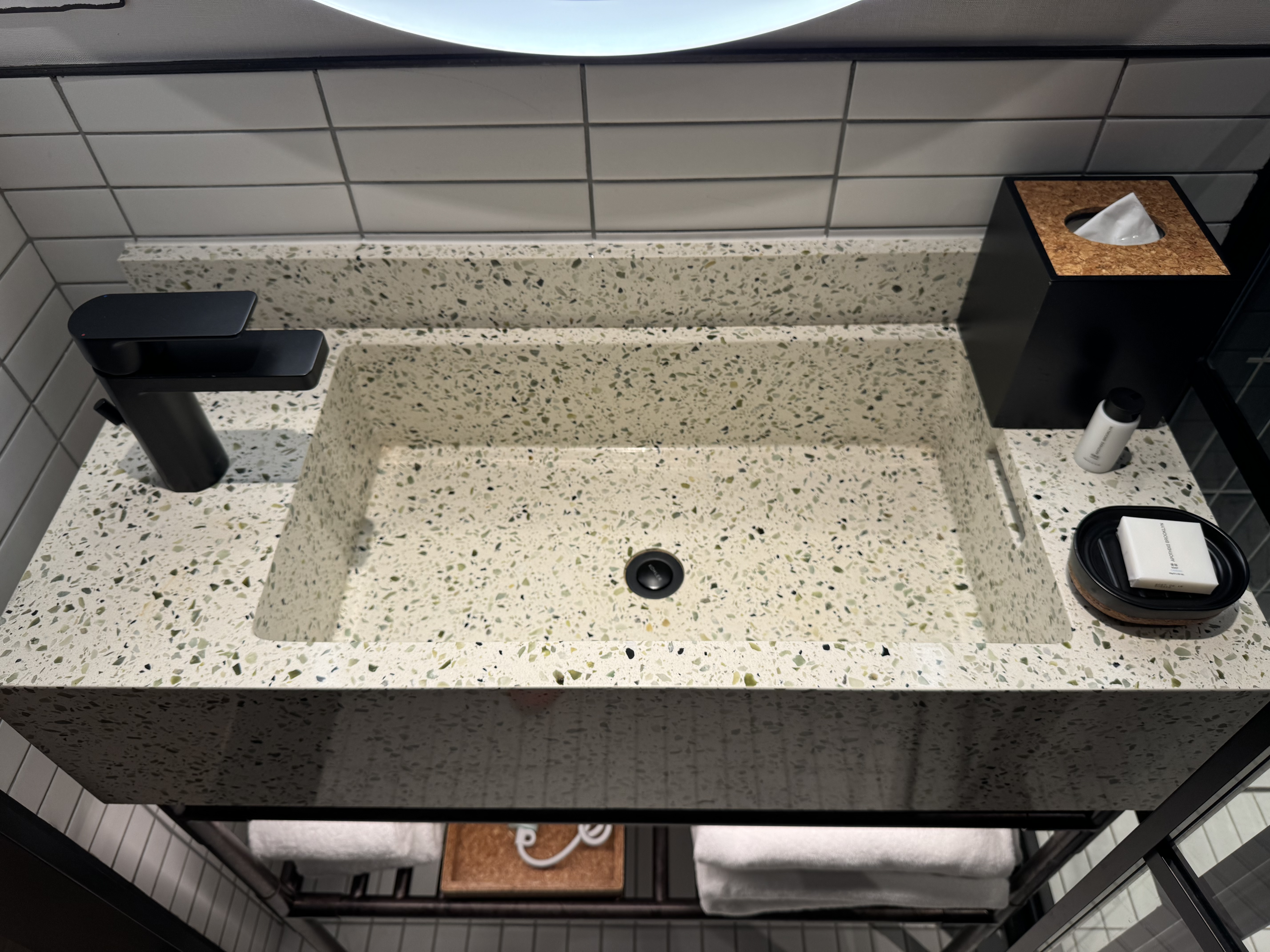 Caption by Hyatt Zhongshan Park Shanghai bathroom sink overhead