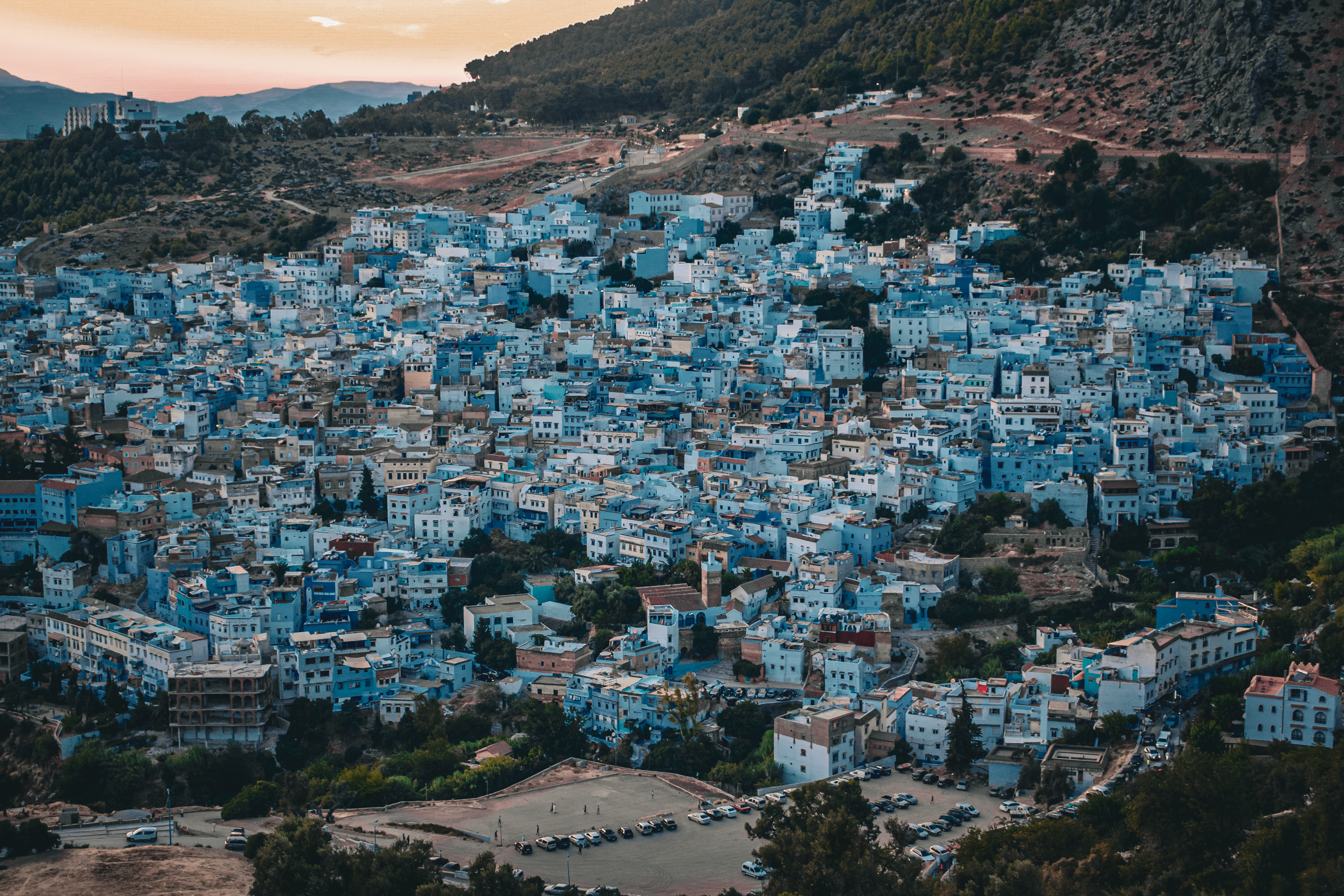 Chefchaouen, Morocco from above Ehsan Haque Chefchaouen, Morocco