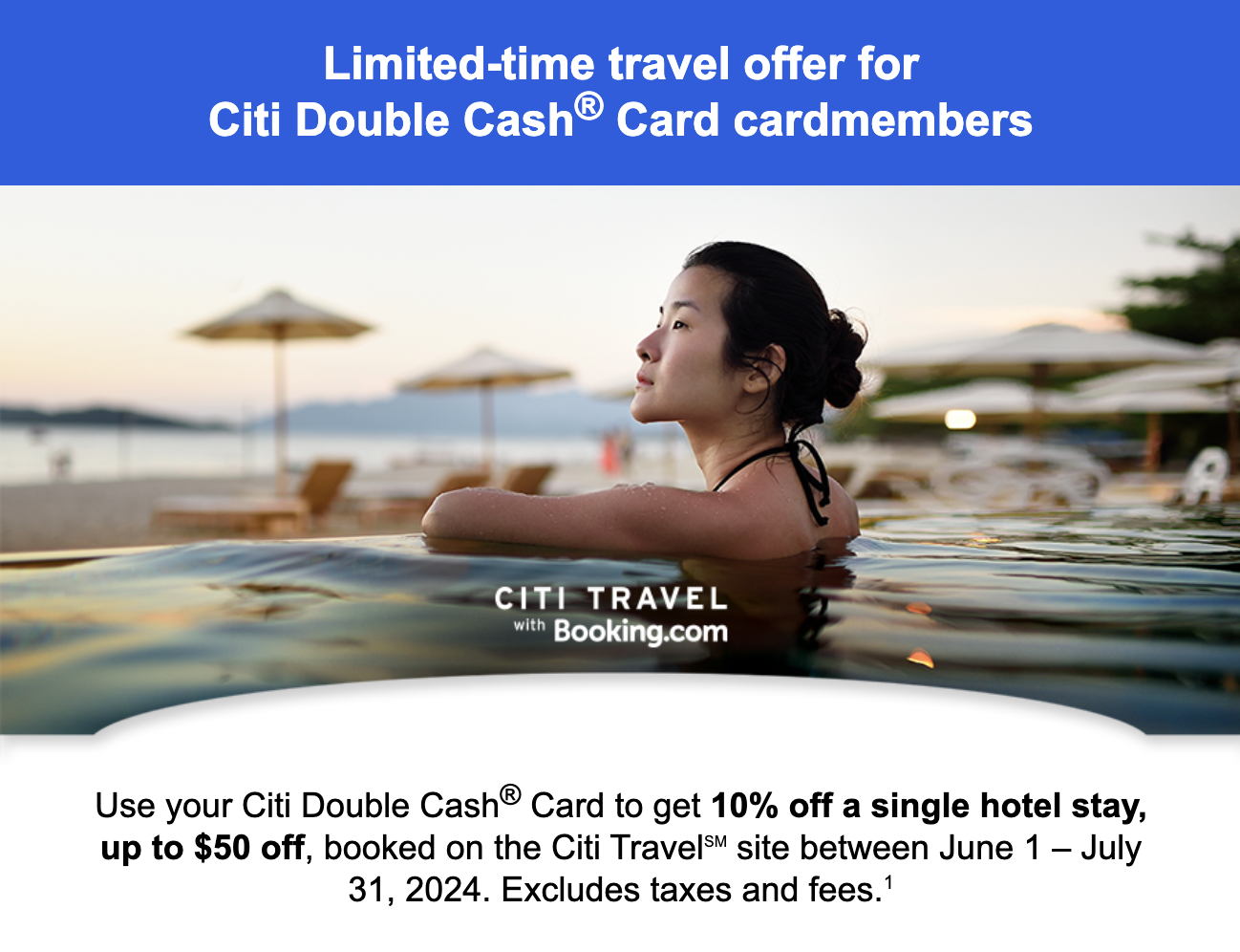 Citi Double Cash hotel discount promotion Citi Double Cash hotel discount promotion