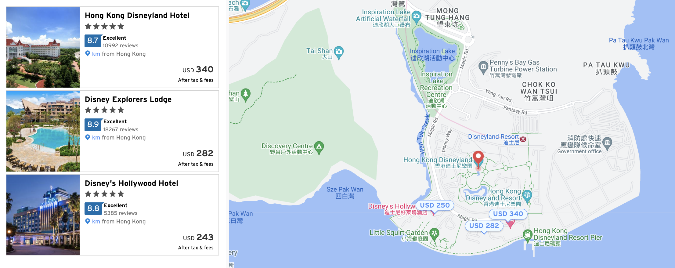 Citi Travel Hong Kong Disneyland hotels Citi Travel Hong Kong Disneyland hotels