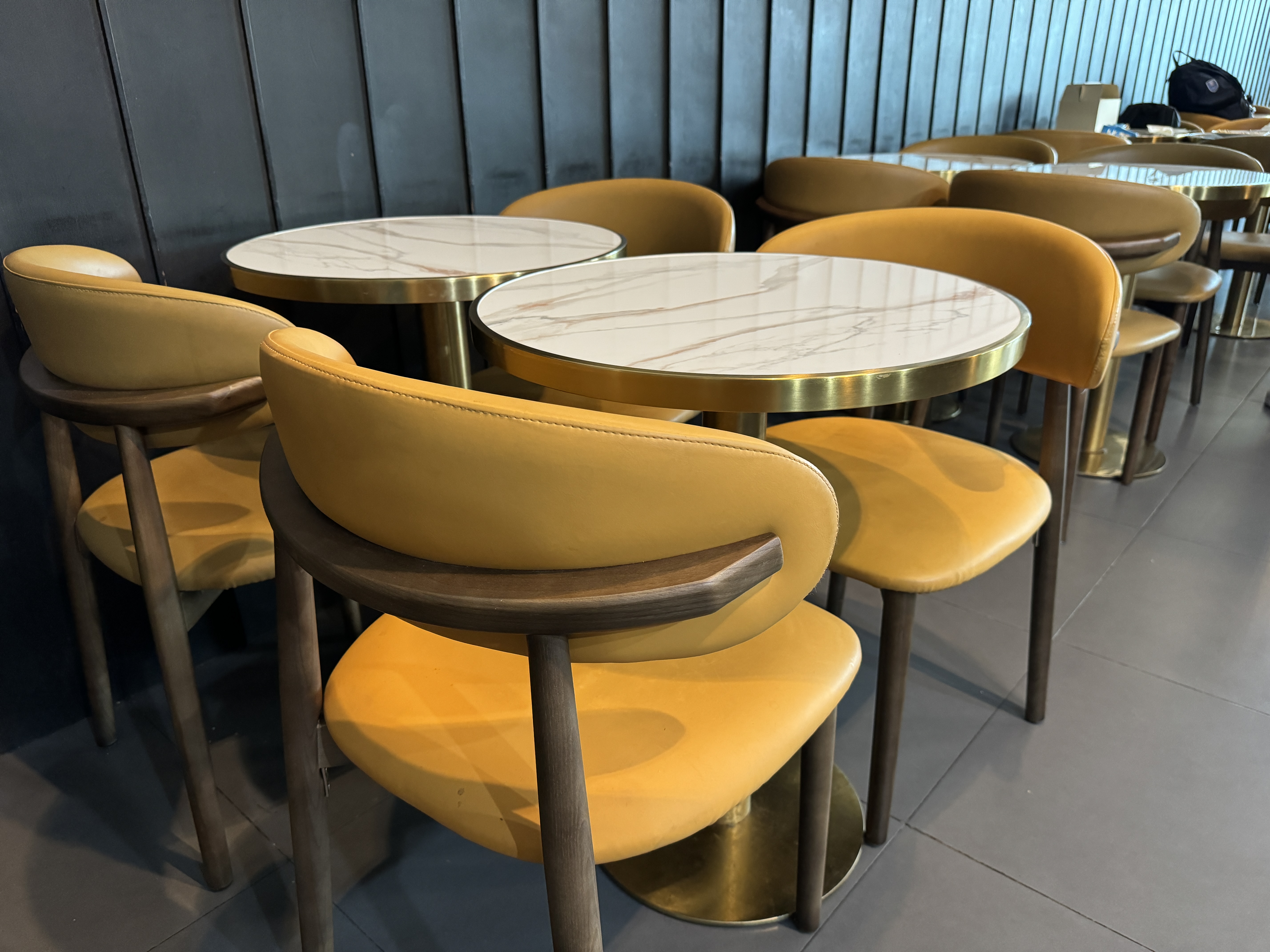 Coral Premium Departure Lounge HKT dining tables Coral Premium Departure Lounge HKT dining tables
