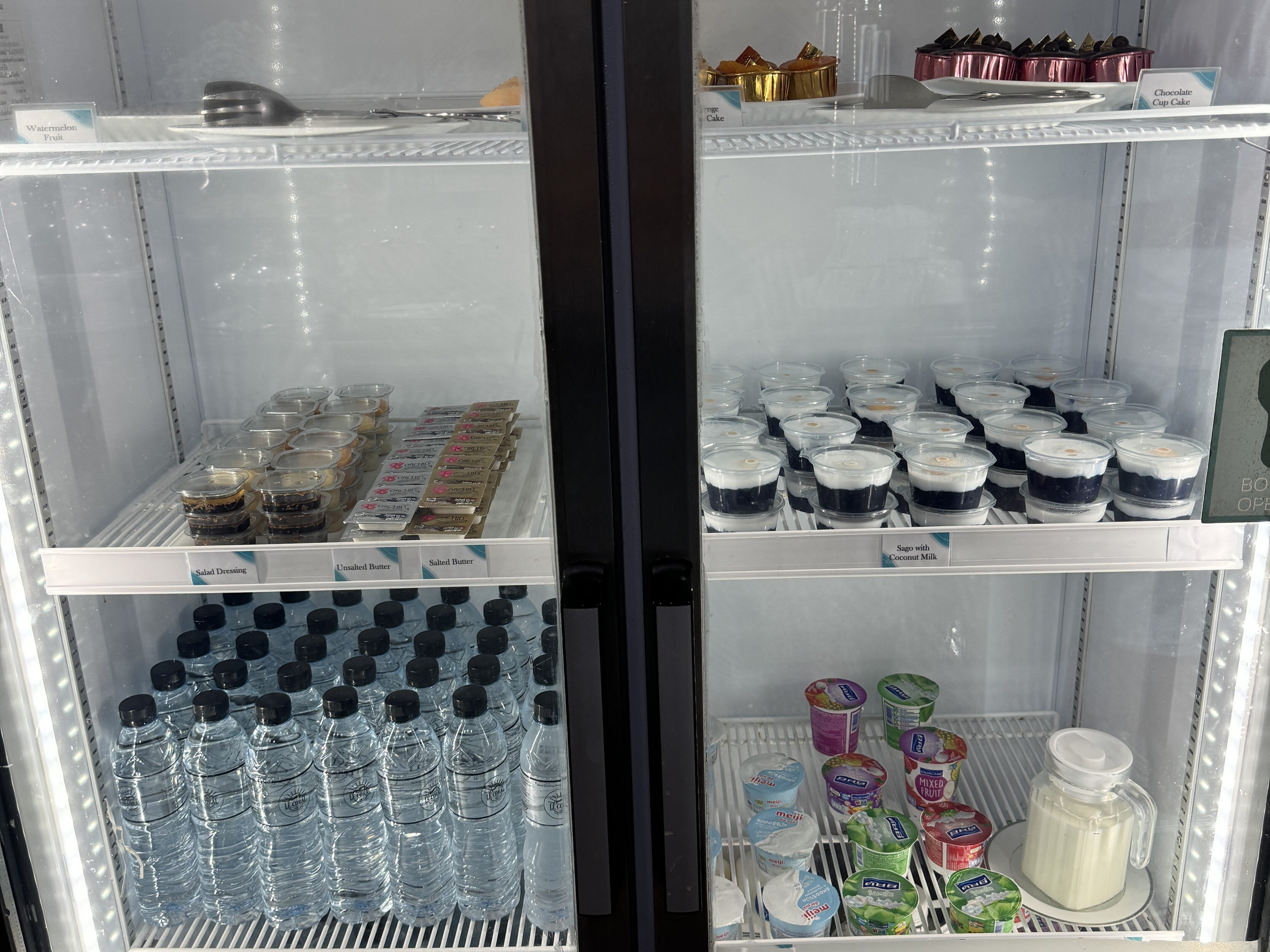 Coral Premium Departure Lounge HKT fruit dessert cooler Coral Premium Departure Lounge HKT fruit dessert yogurt cooler