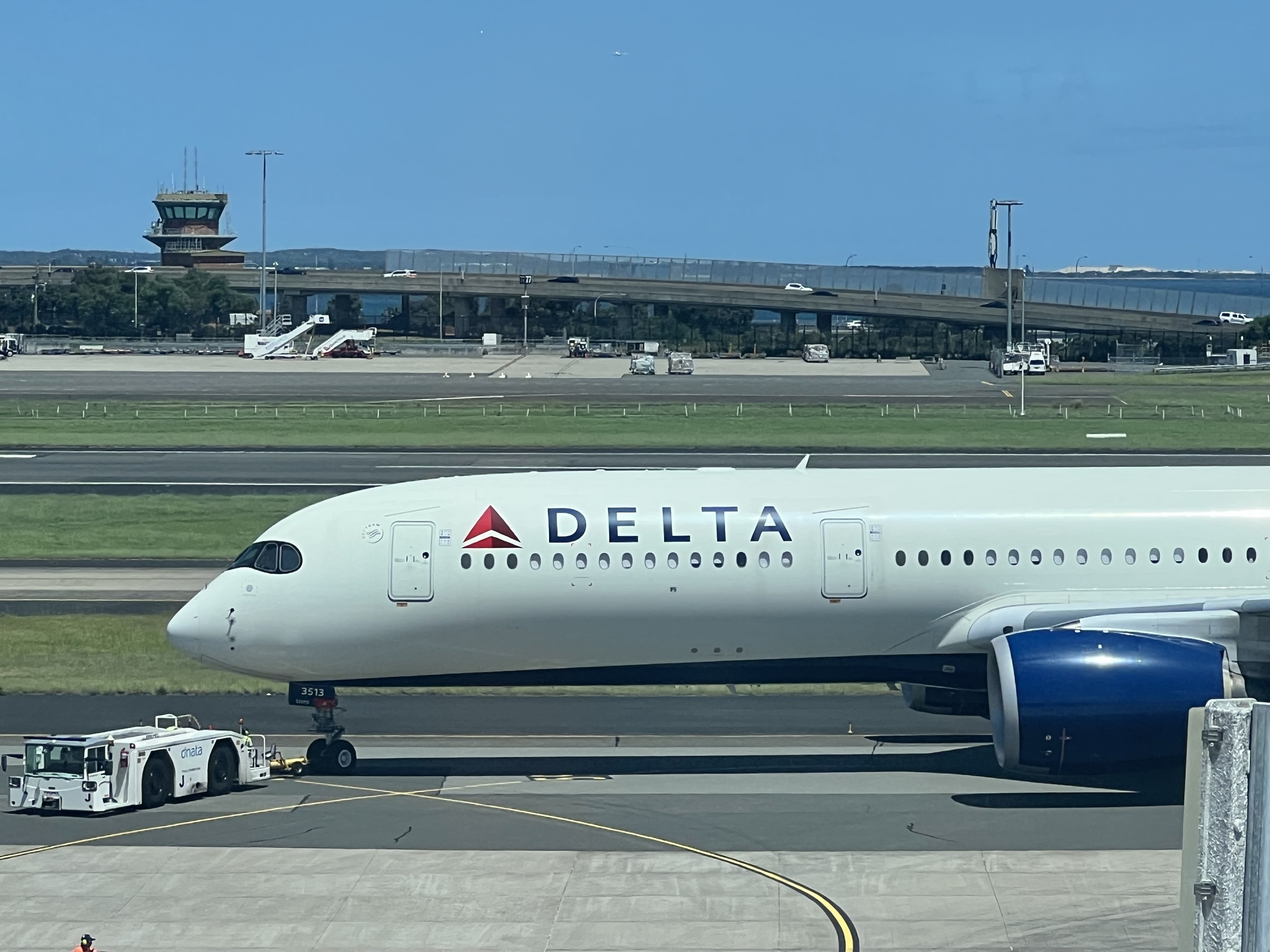 Delta Airbus A350 at Sydney SYD