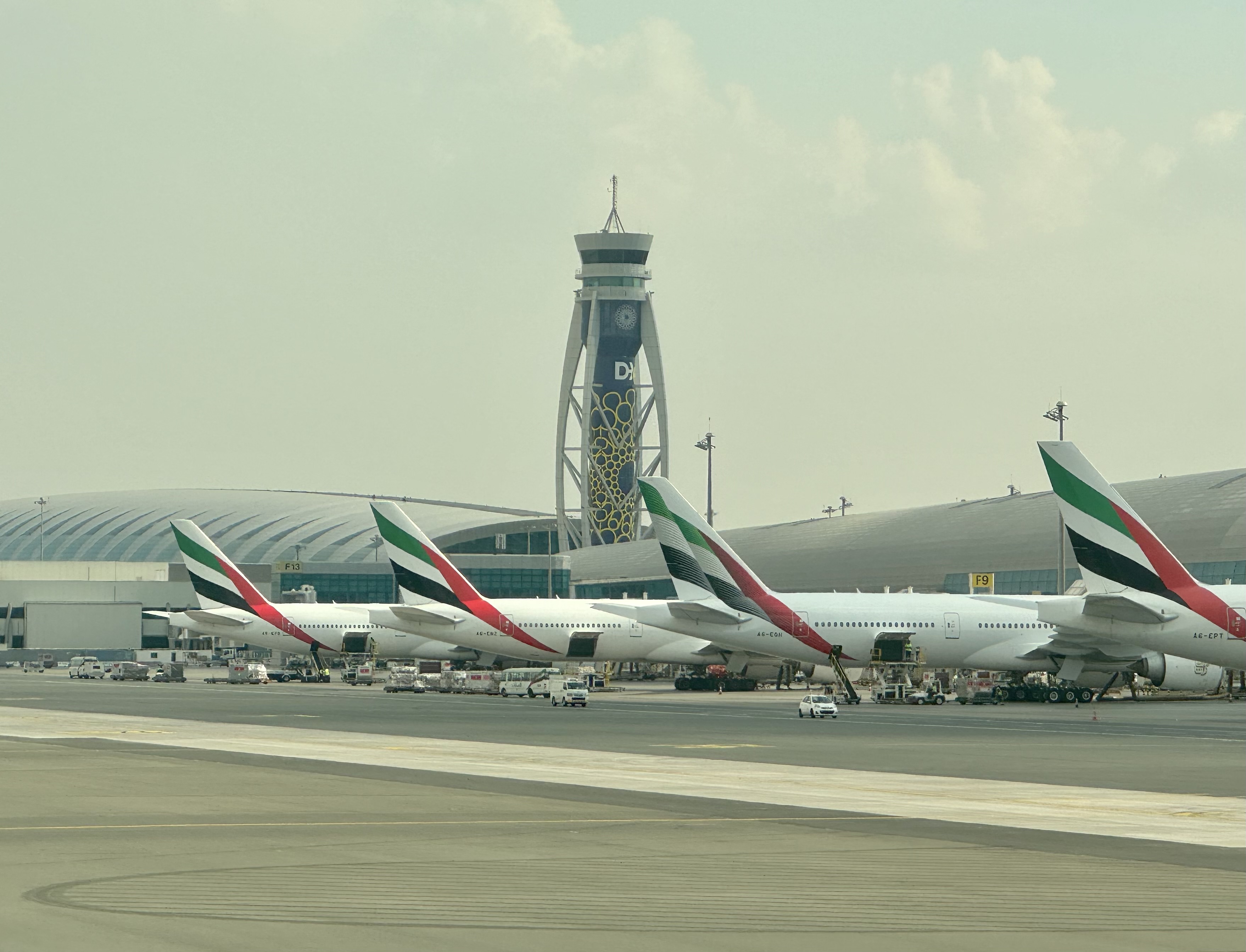 Emirates Boeing 777 jets at Dubai DXB Emirates Boeing 777 jets at Dubai DXB