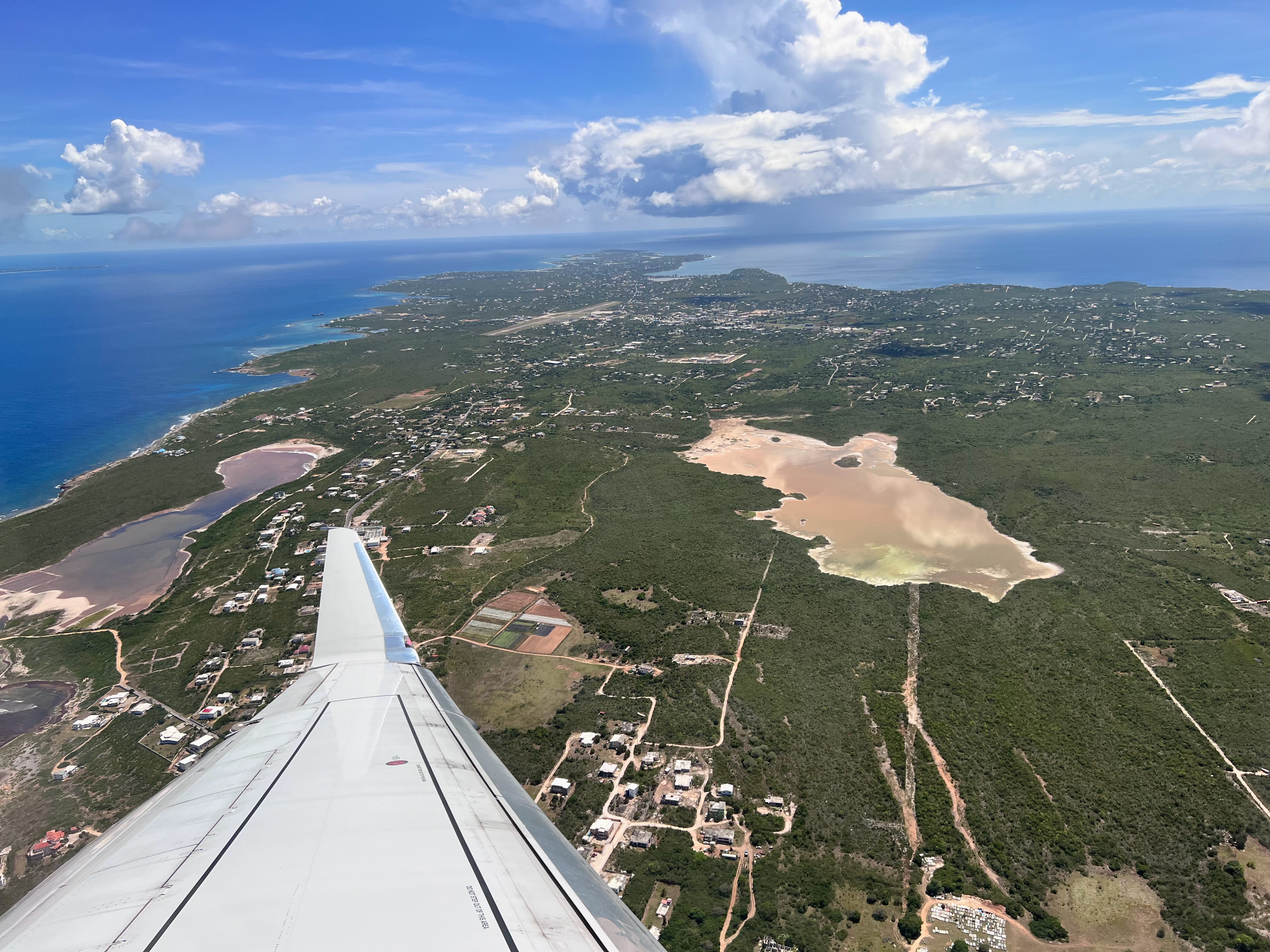 Flying over Anguilla Flying over Anguilla
