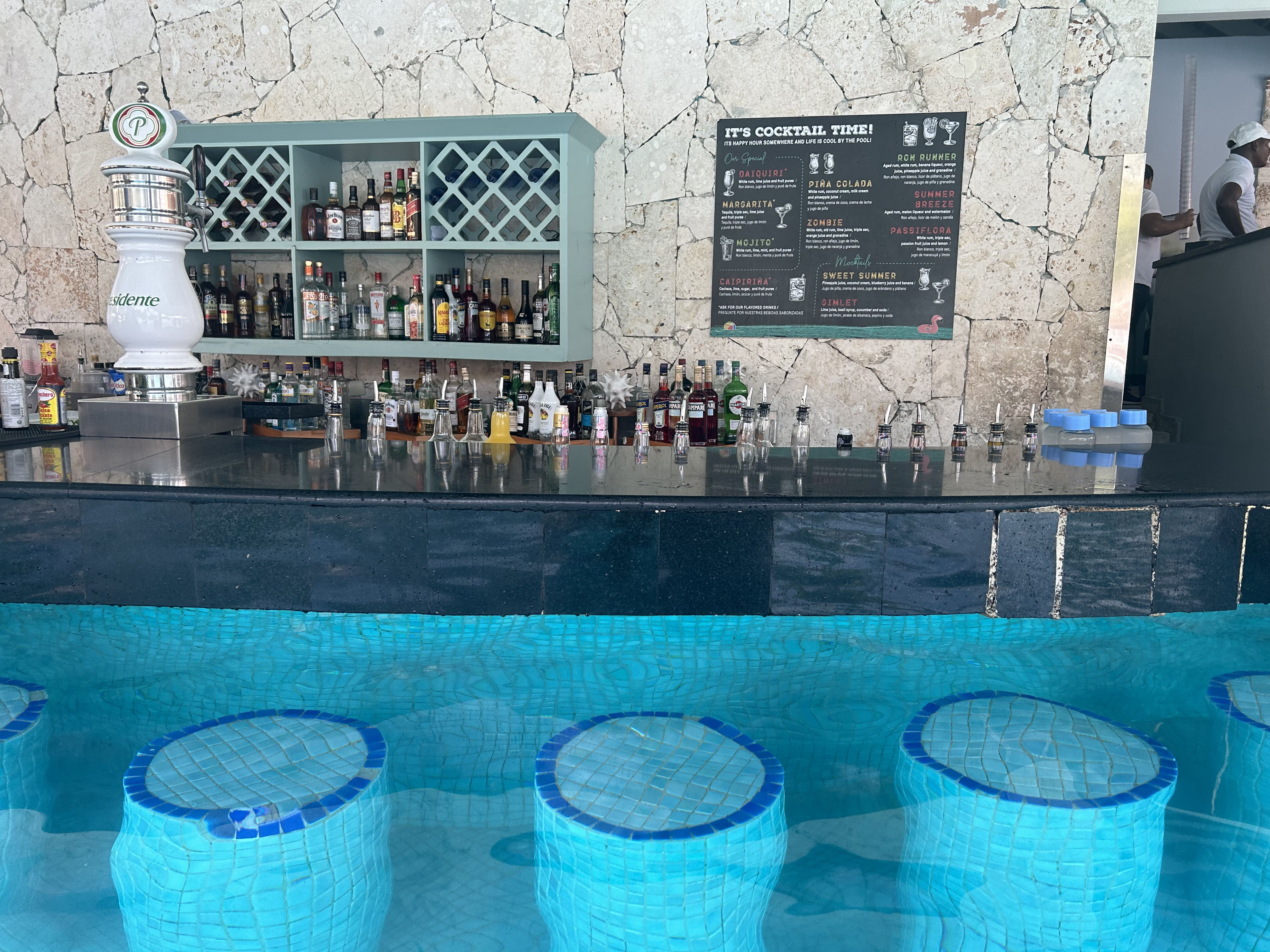 Iberostar Selection Bavaro Suites swim-up bar Iberostar Selection Bavaro Suites pool bar