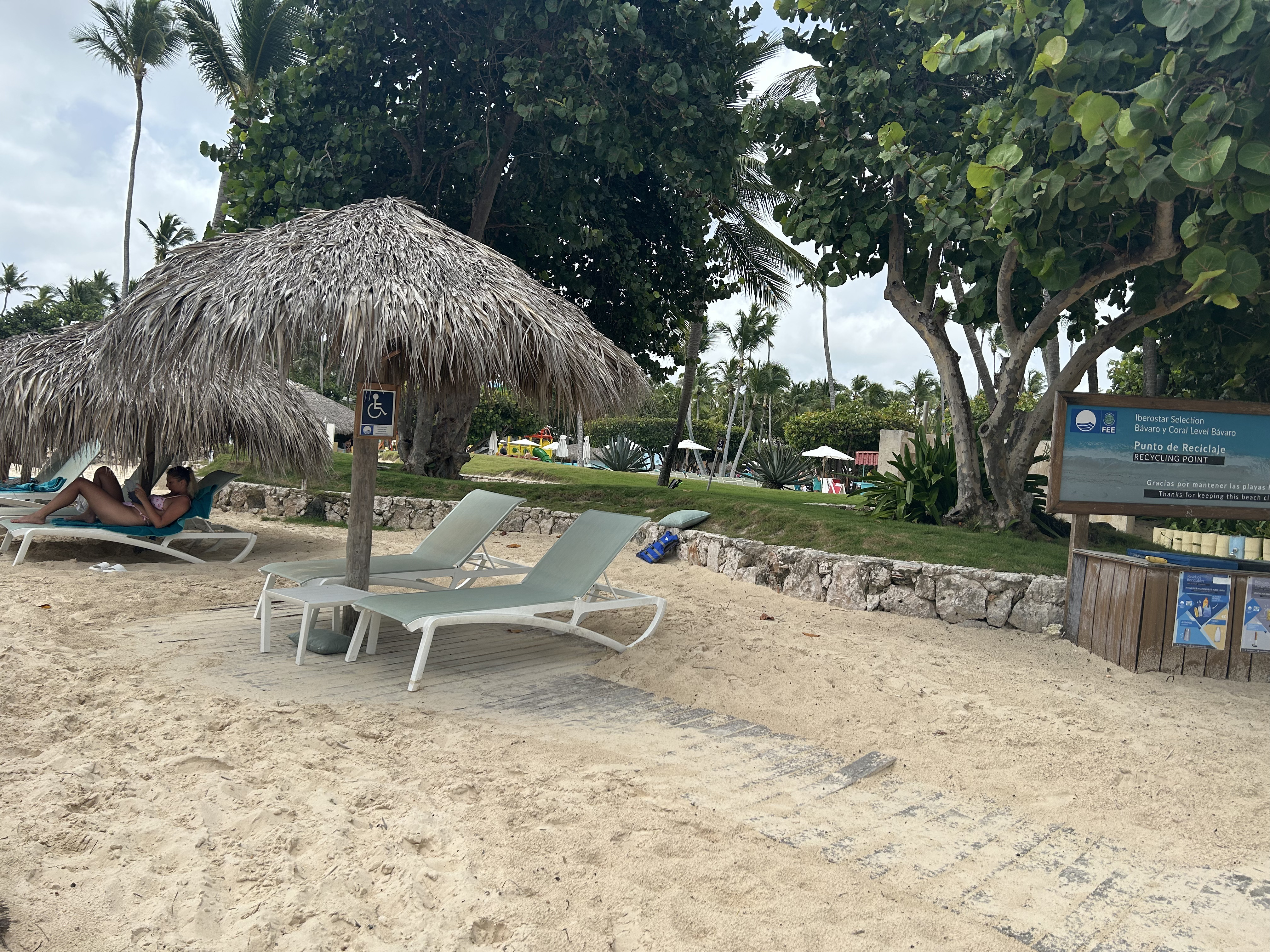 Iberostar Selection Bavaro Suites beach zone for wheelchairs Iberostar Selection Bavaro Suites accessible area