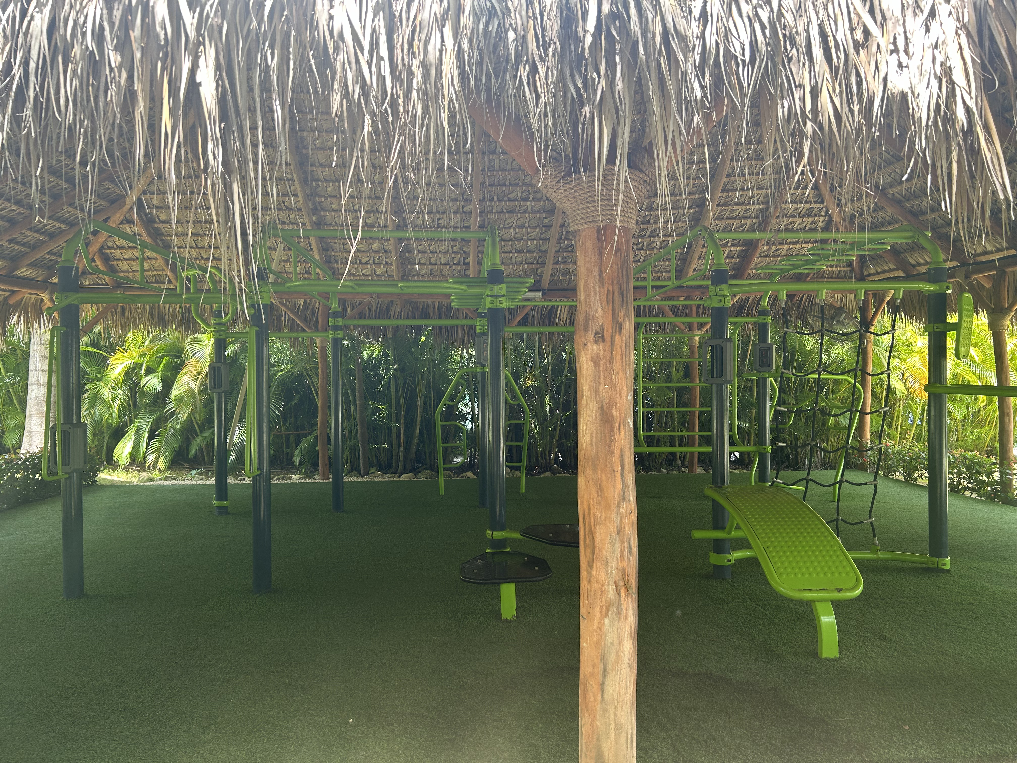 Iberostar Selection Bavaro Suites outdoor gym Iberostar Selection Bavaro Suites outdoor fitness equipment