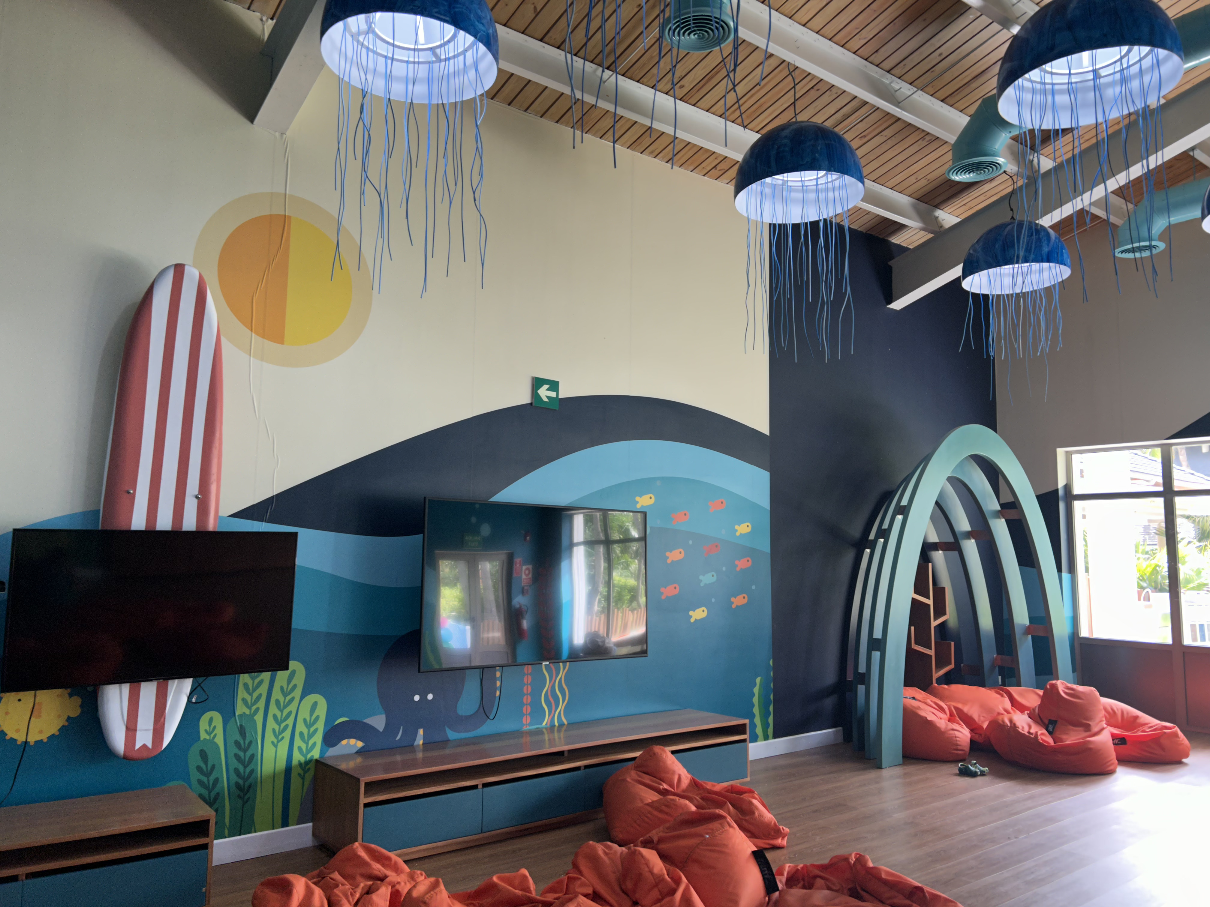 Iberostar Selection Bavaro Suites kids relaxing room Iberostar Selection Bavaro Suites beanbag chairs