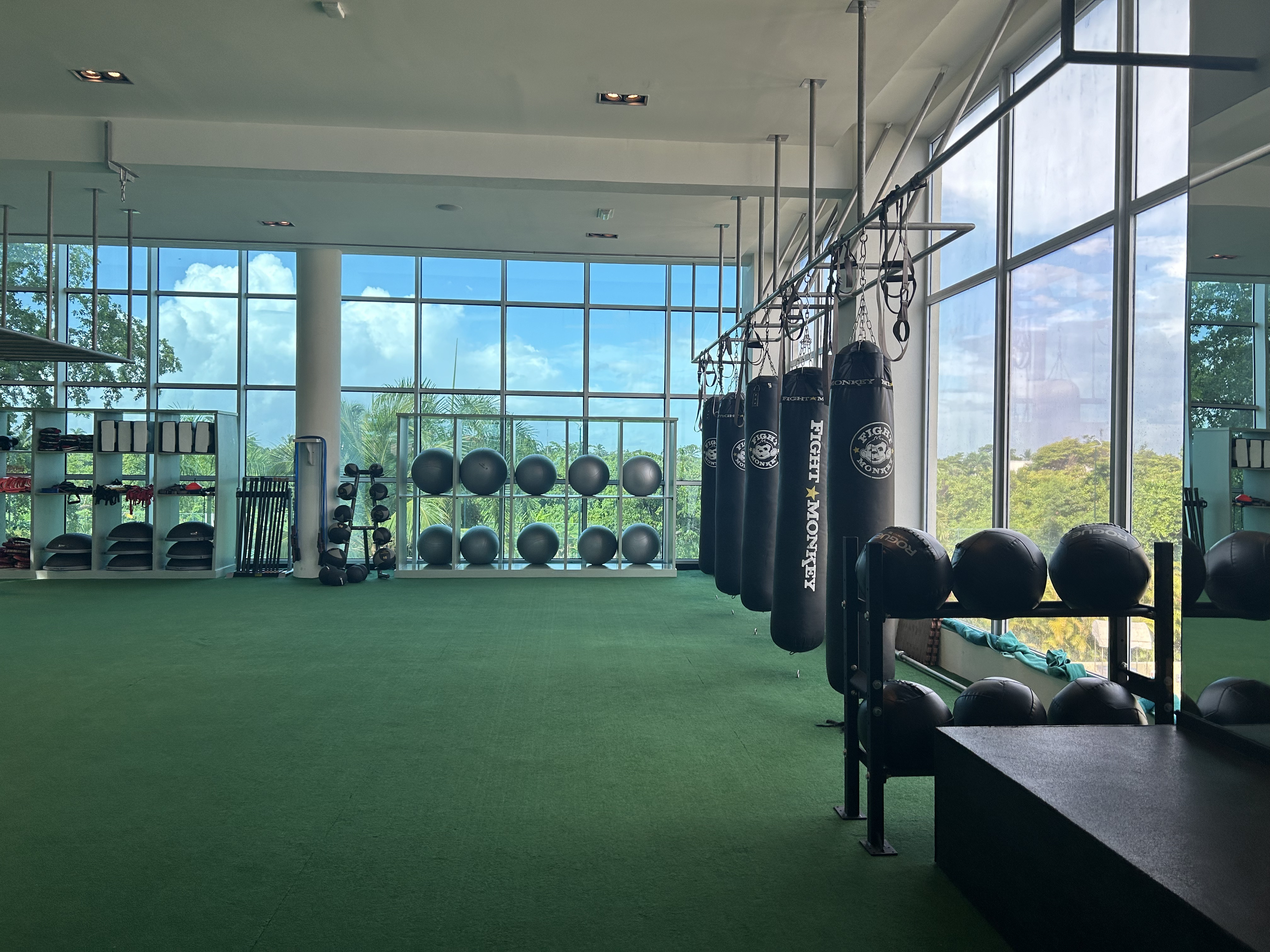 Iberostar Selection Bavaro Suites fitness with views Iberostar Selection Bavaro Suites fitness box