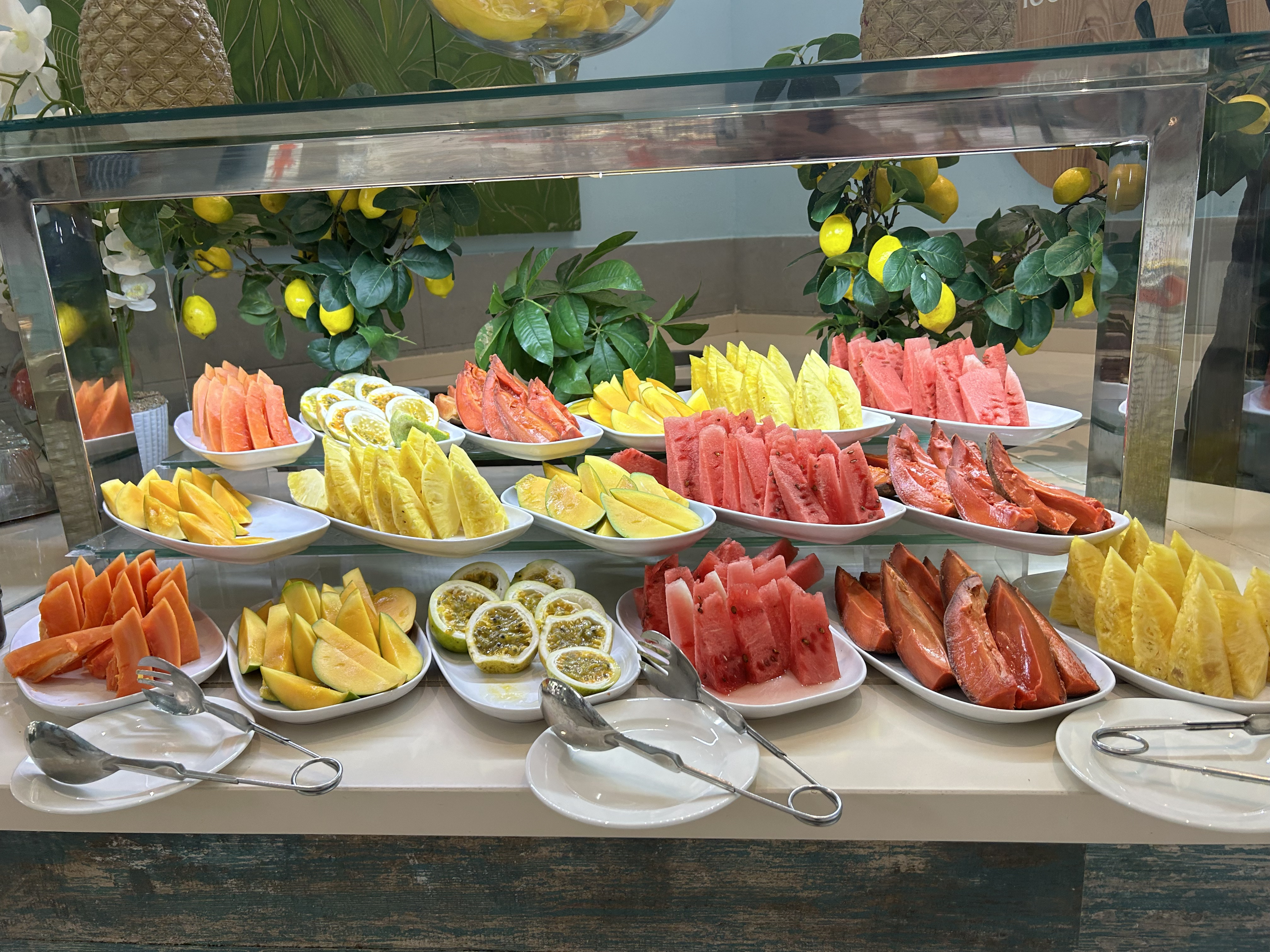 Iberostar Selection Bavaro Suites fresh fruit Iberostar Selection Bavaro Suites fruit at the buffet