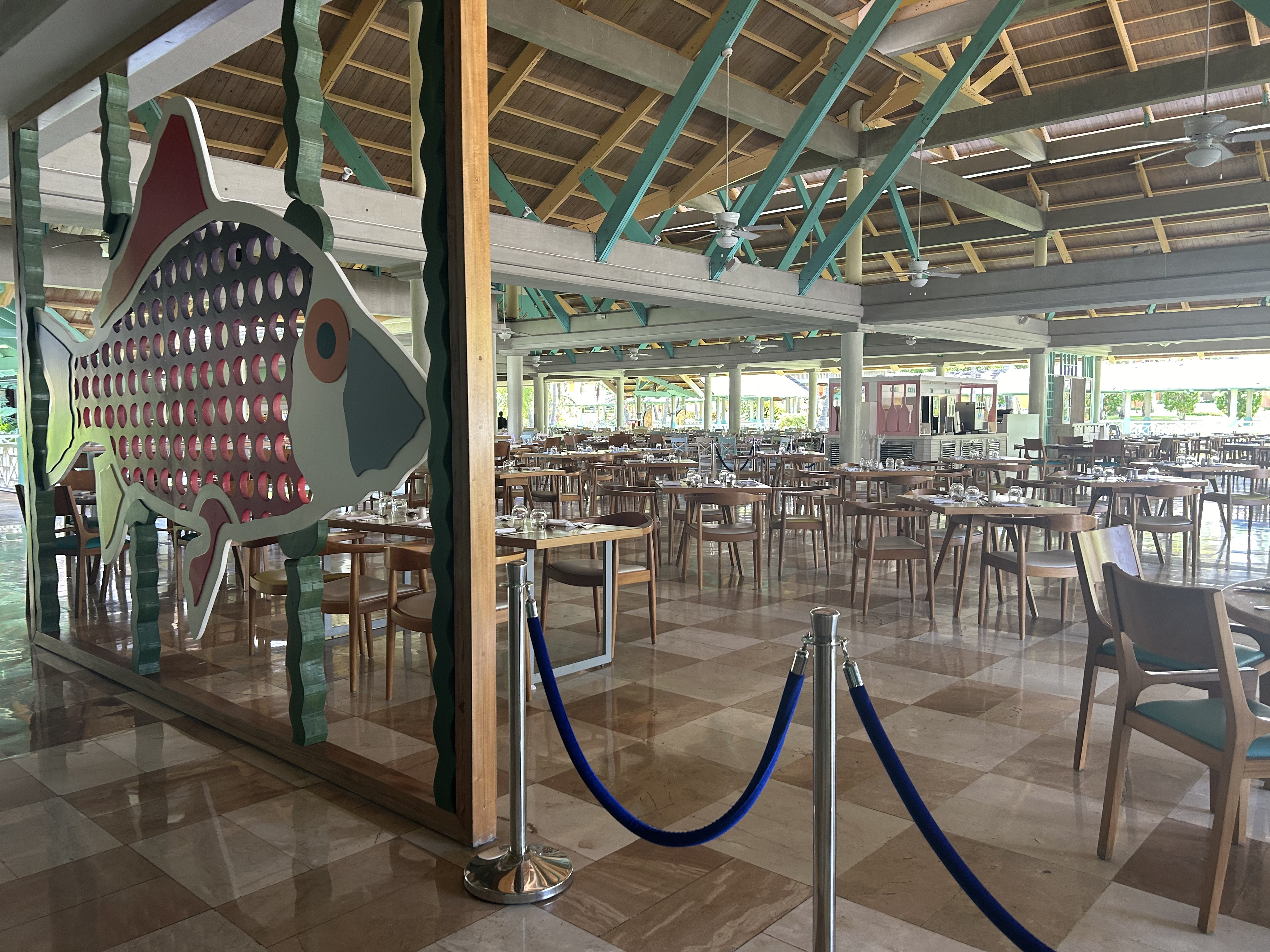 Iberostar Selection Bavaro Suites buffet seating zone Iberostar Selection Bavaro Suites buffet seating