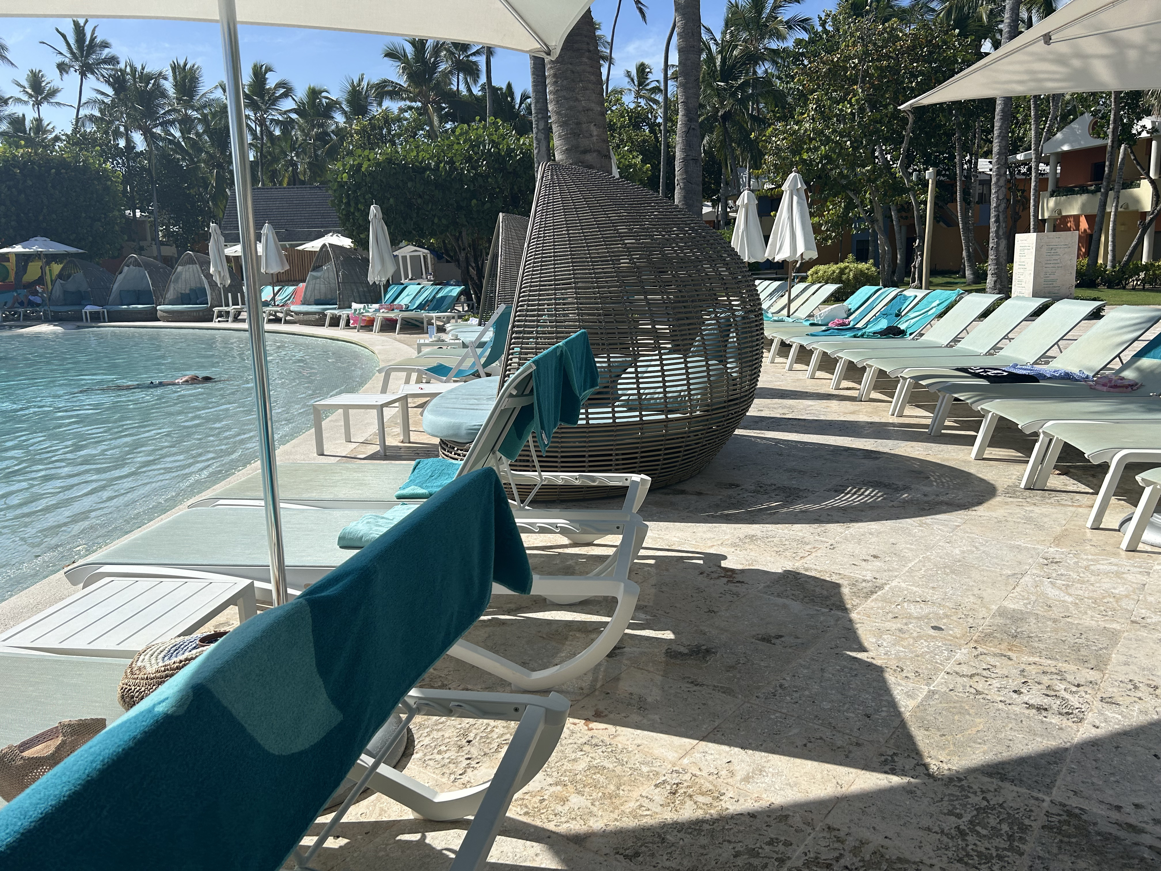 Iberostar Selection Bavaro Suites reserving chairs Iberostar Selection Bavaro Suites pool chairs and towels