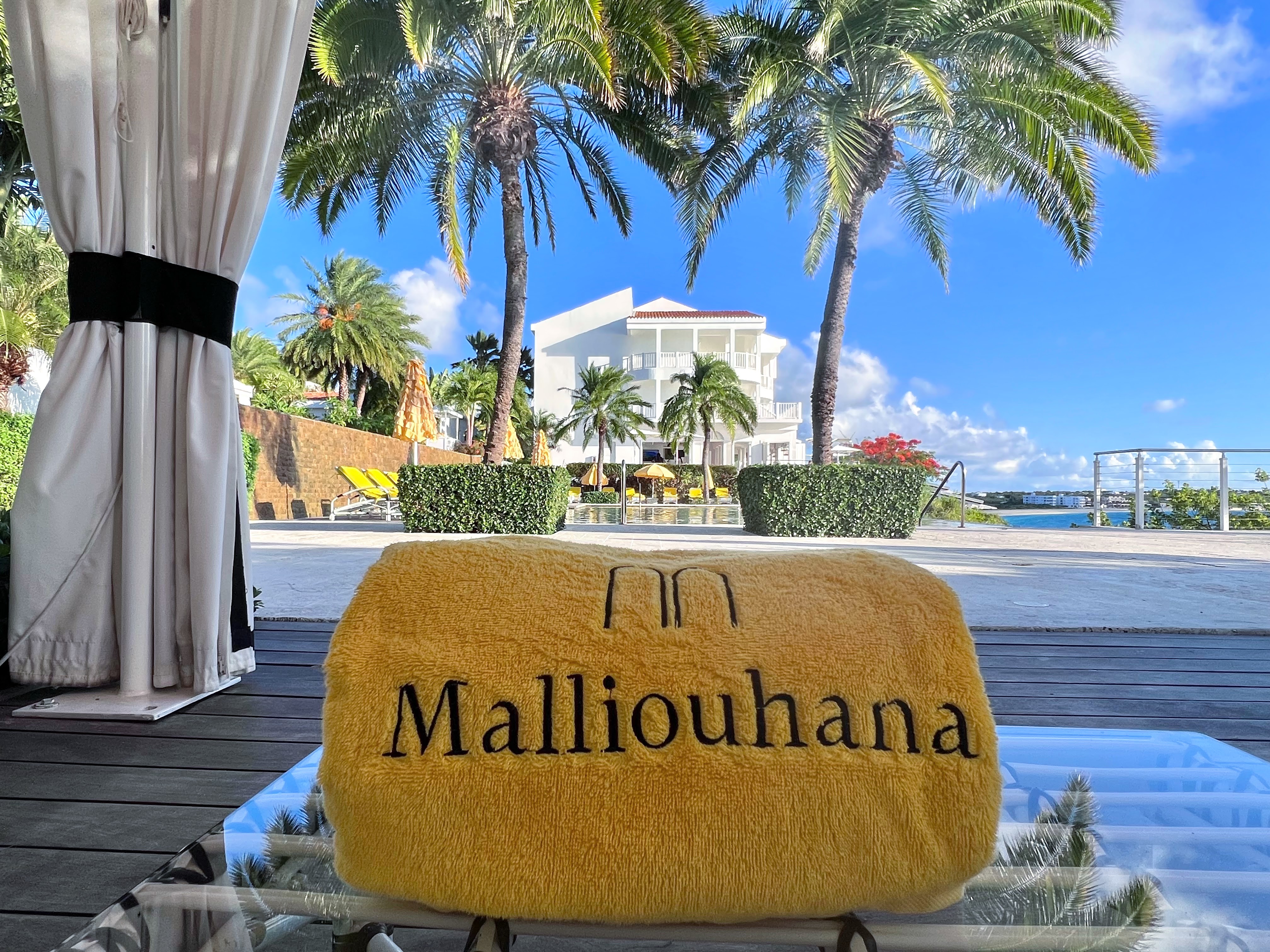 Malliouhana towel by pool 1 Malliouhana towel by pool 1