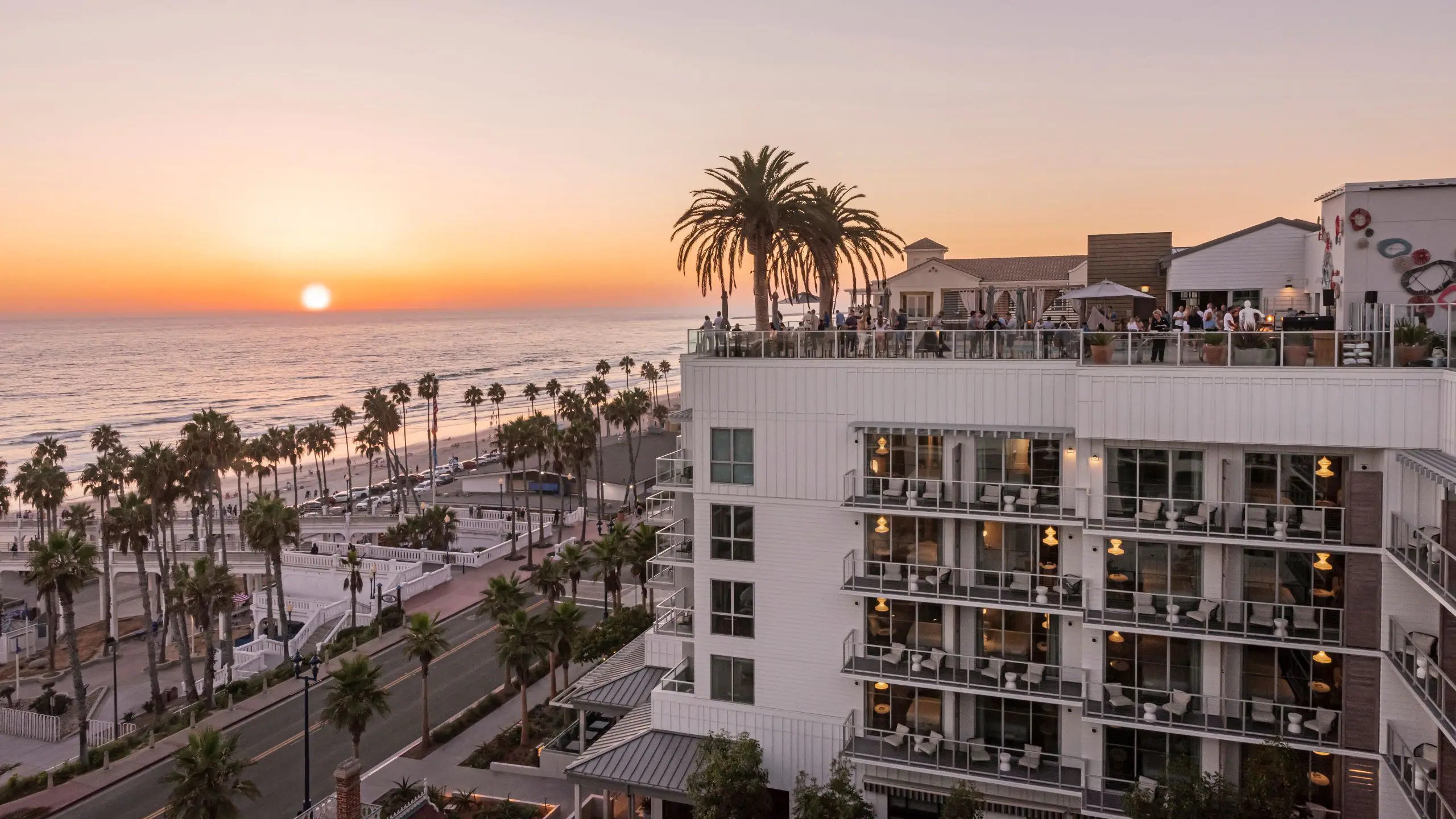 The rooftop pool at the tommie Hollywood. Hyatt Mission Pacific Hotel Oceanside