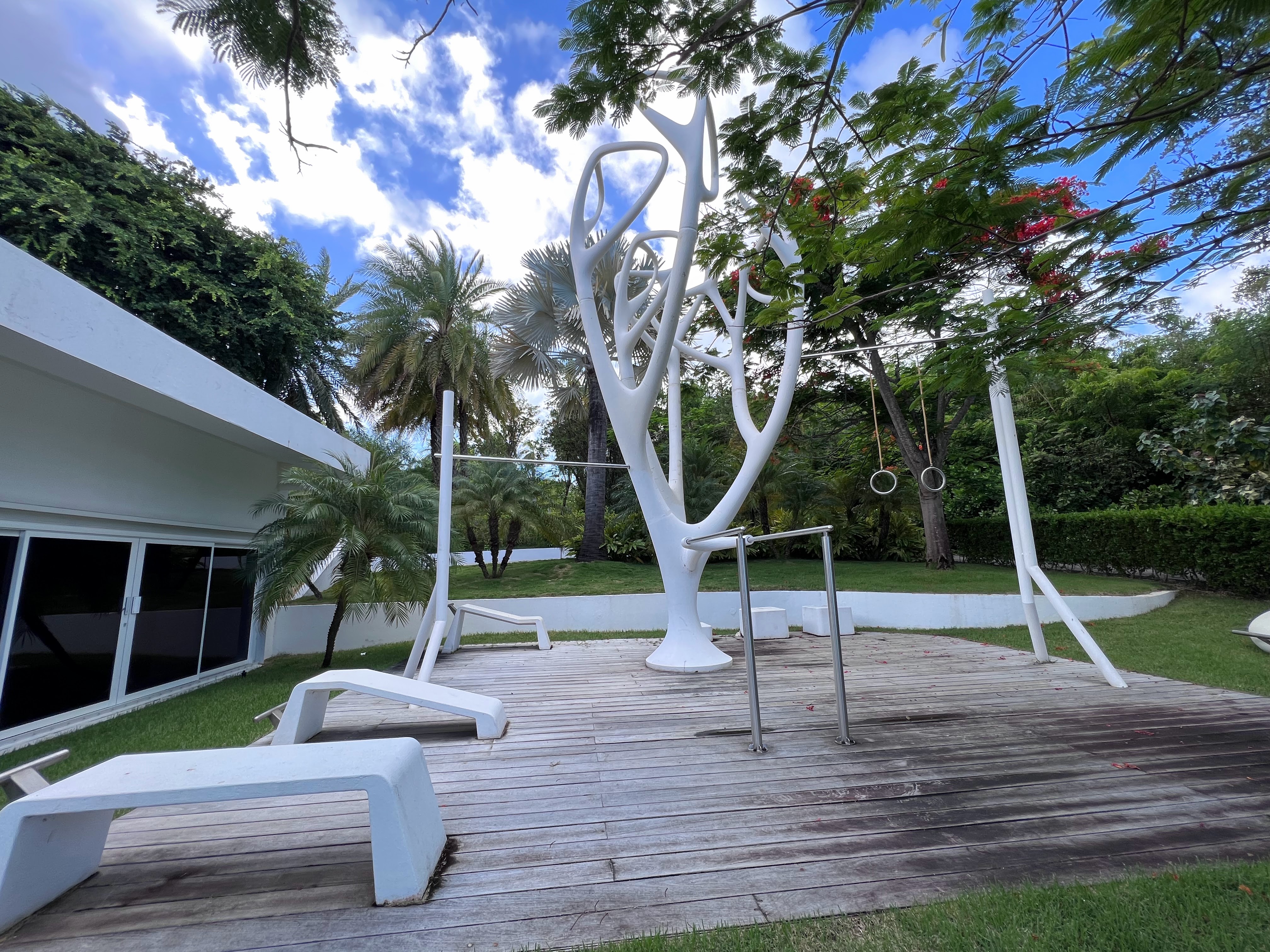 Outside gym at Malliouhana Anguilla Outside gym at Malliouhana Anguilla