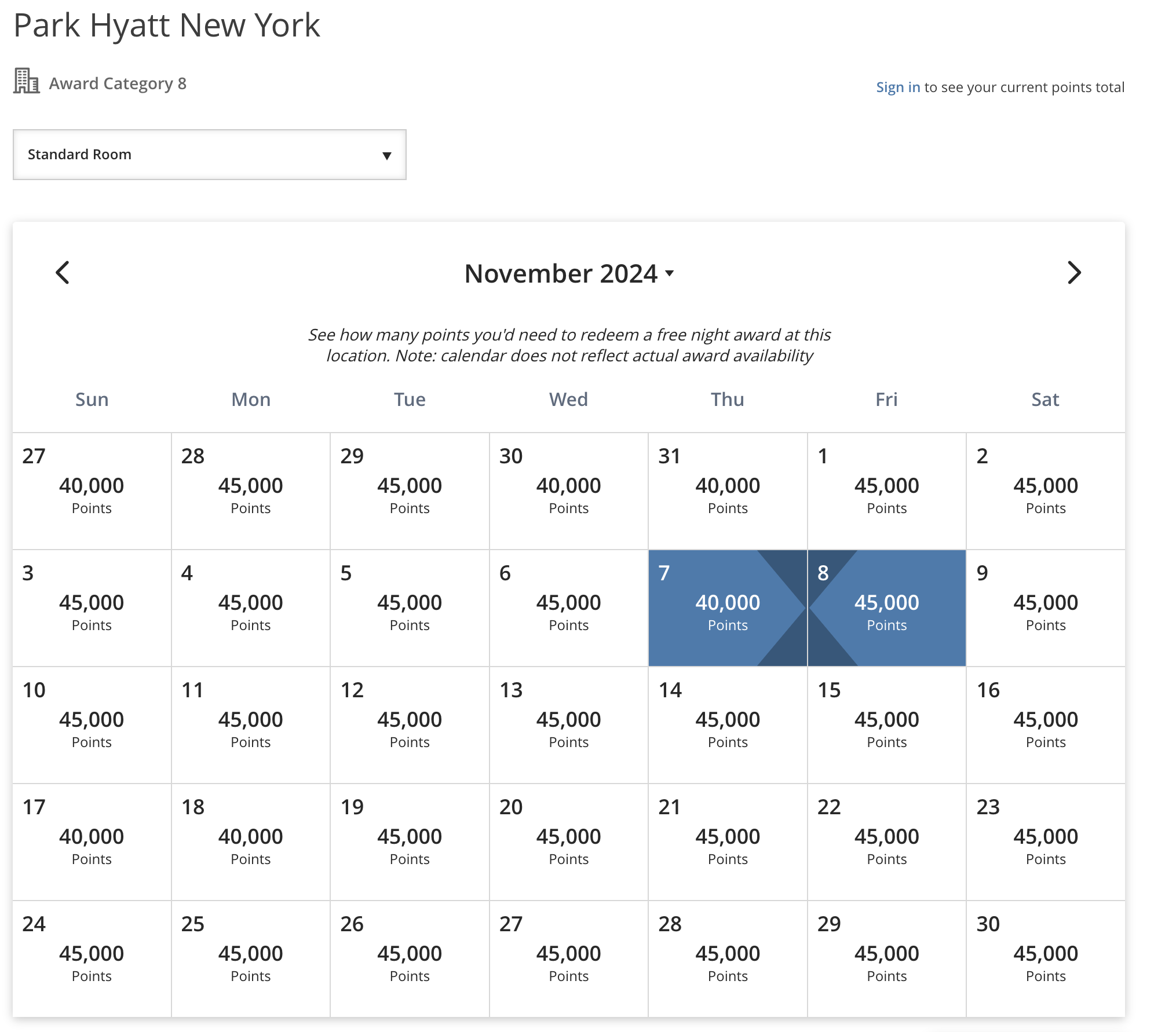 Park Hyatt Award Rates Park Hyatt Award Rates