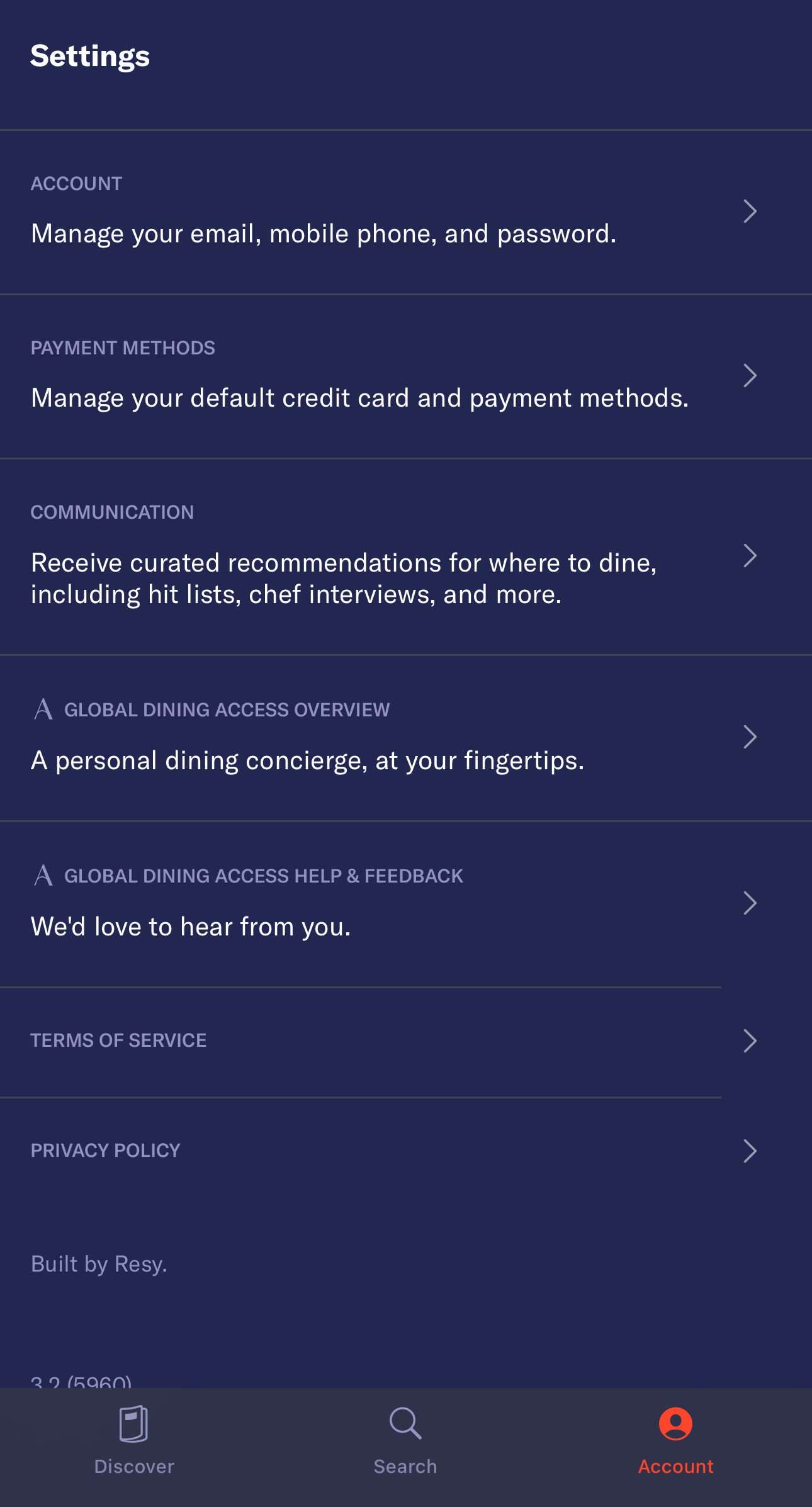 Resy Account App Resy Account App