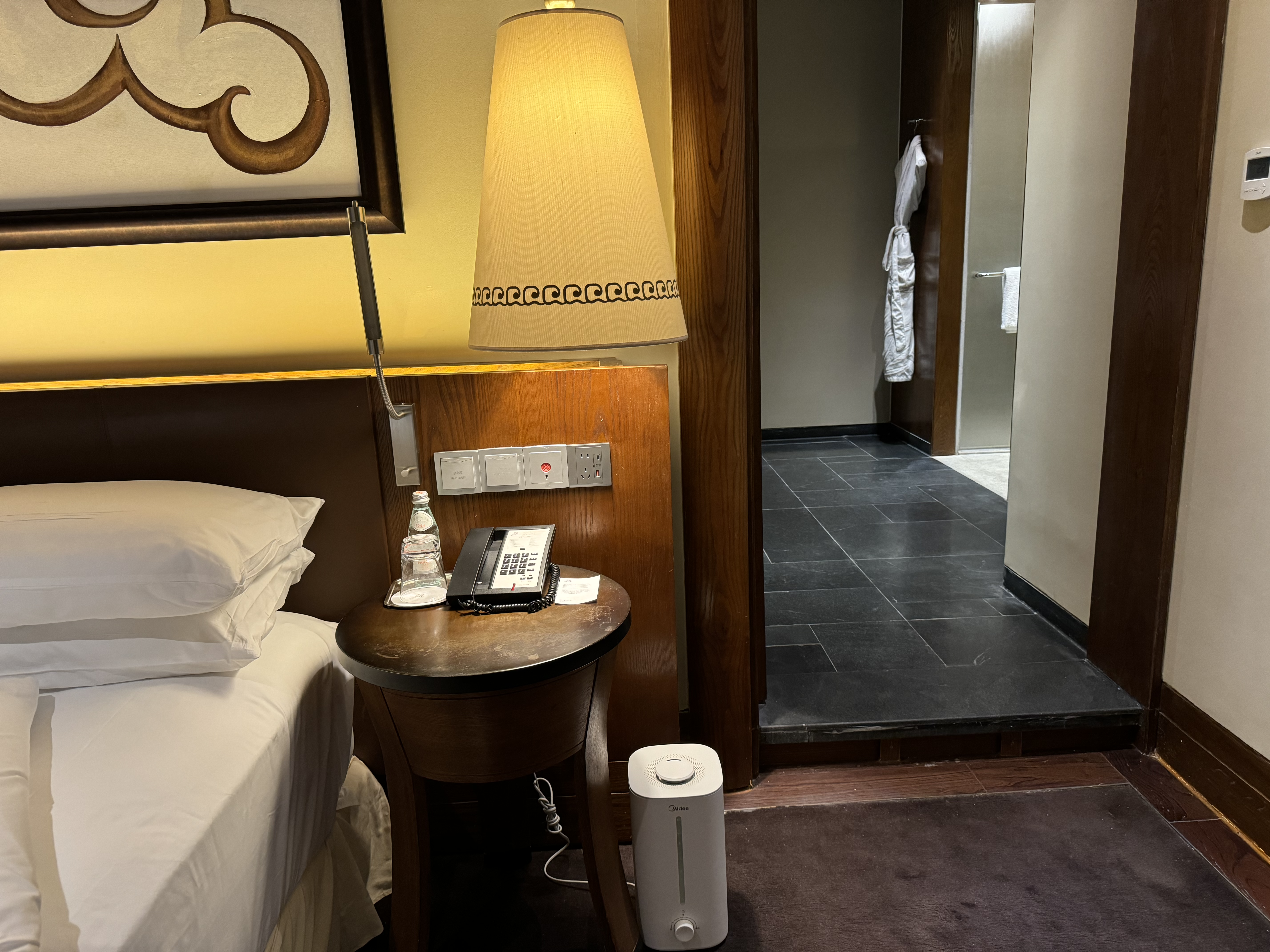 St Regis Lhasa bedroom nightstand phone St Regis Lhasa bedroom nightstand phone