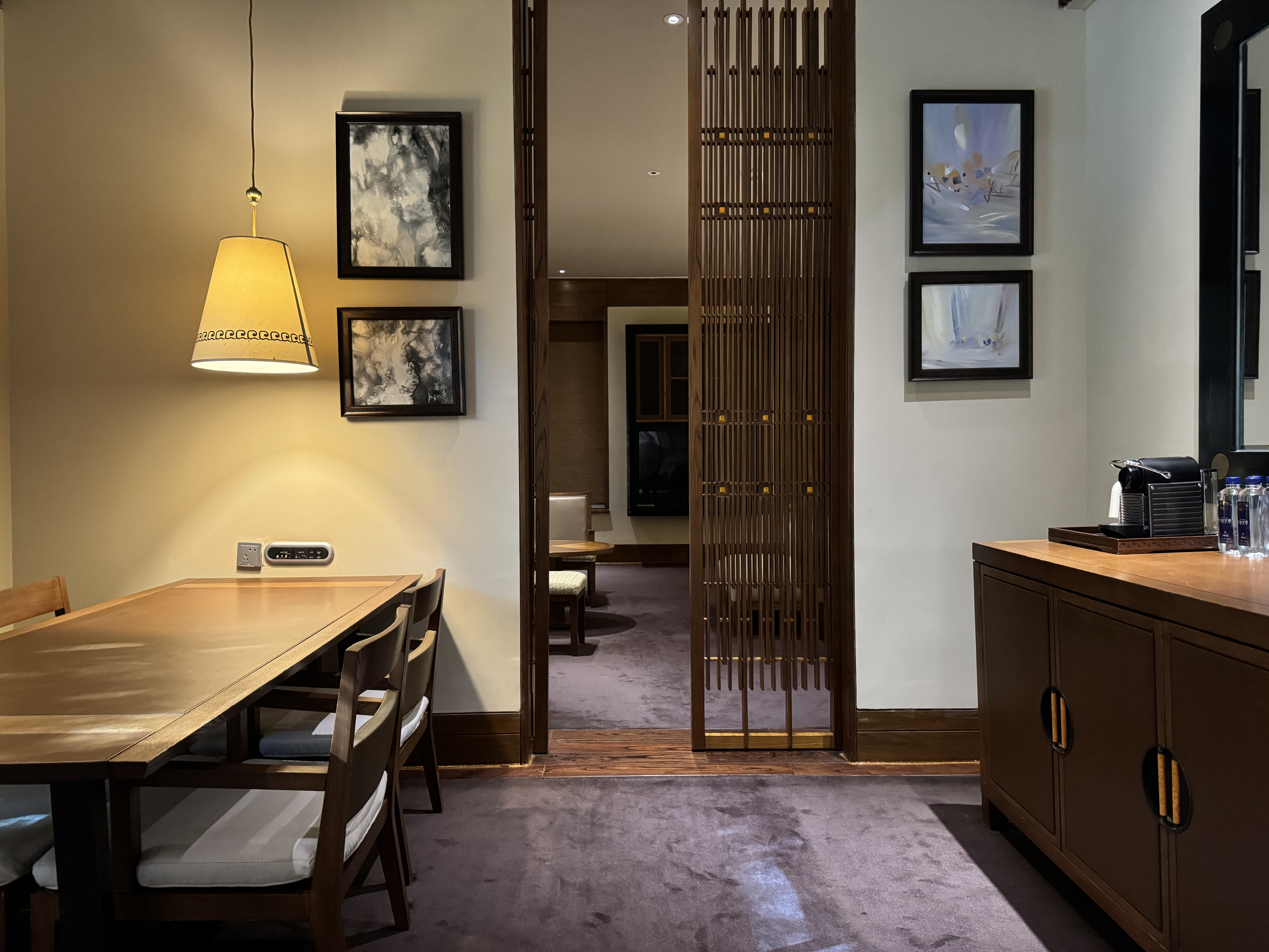 St Regis Lhasa living room table minibar St Regis Lhasa living room table minibar