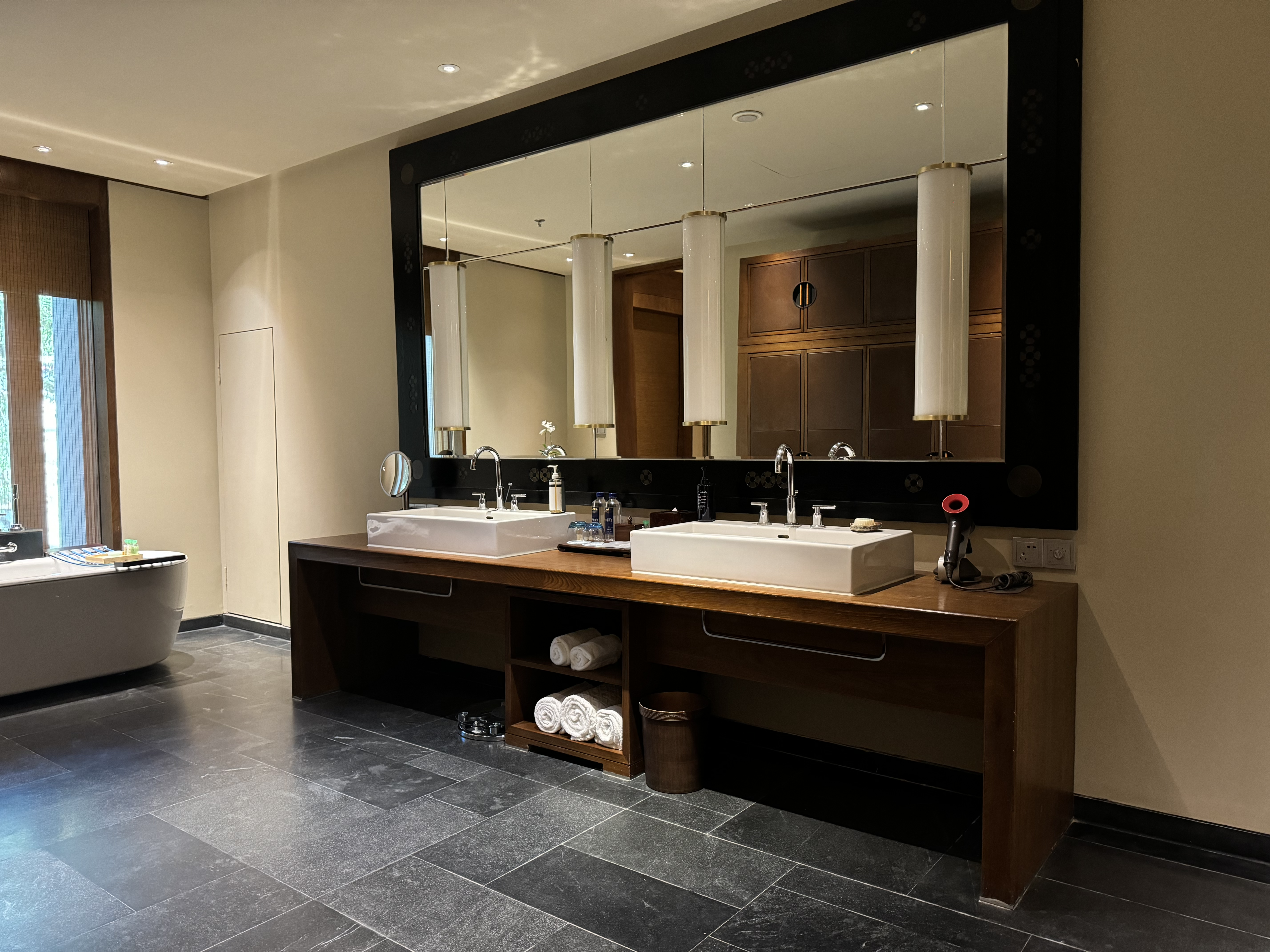 St Regis Lhasa master bathroom sinks and mirror St Regis Lhasa master bathroom sinks and mirror