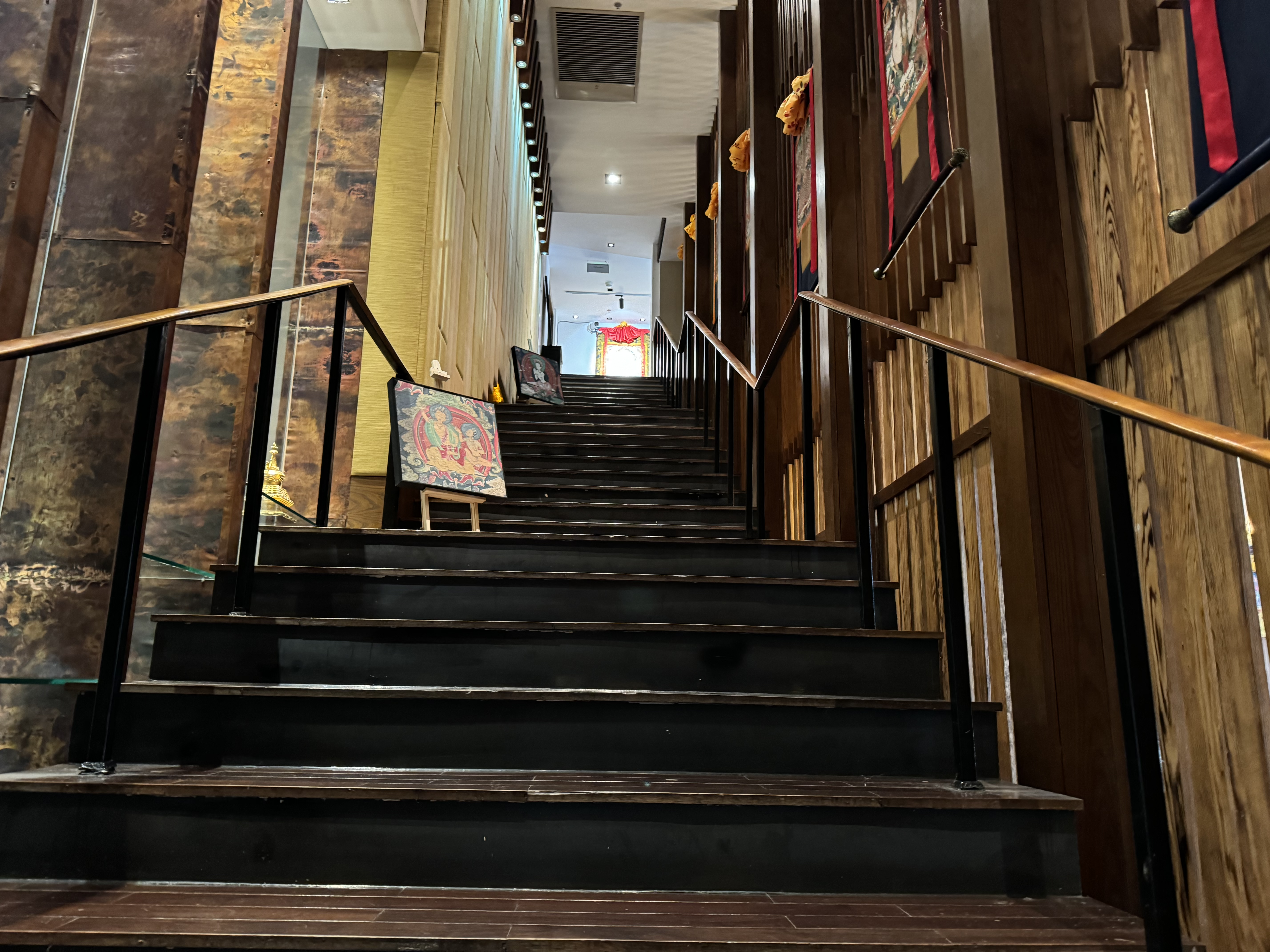 St Regis Lhasa stairs to painting studio St Regis Lhasa stairs to painting studio