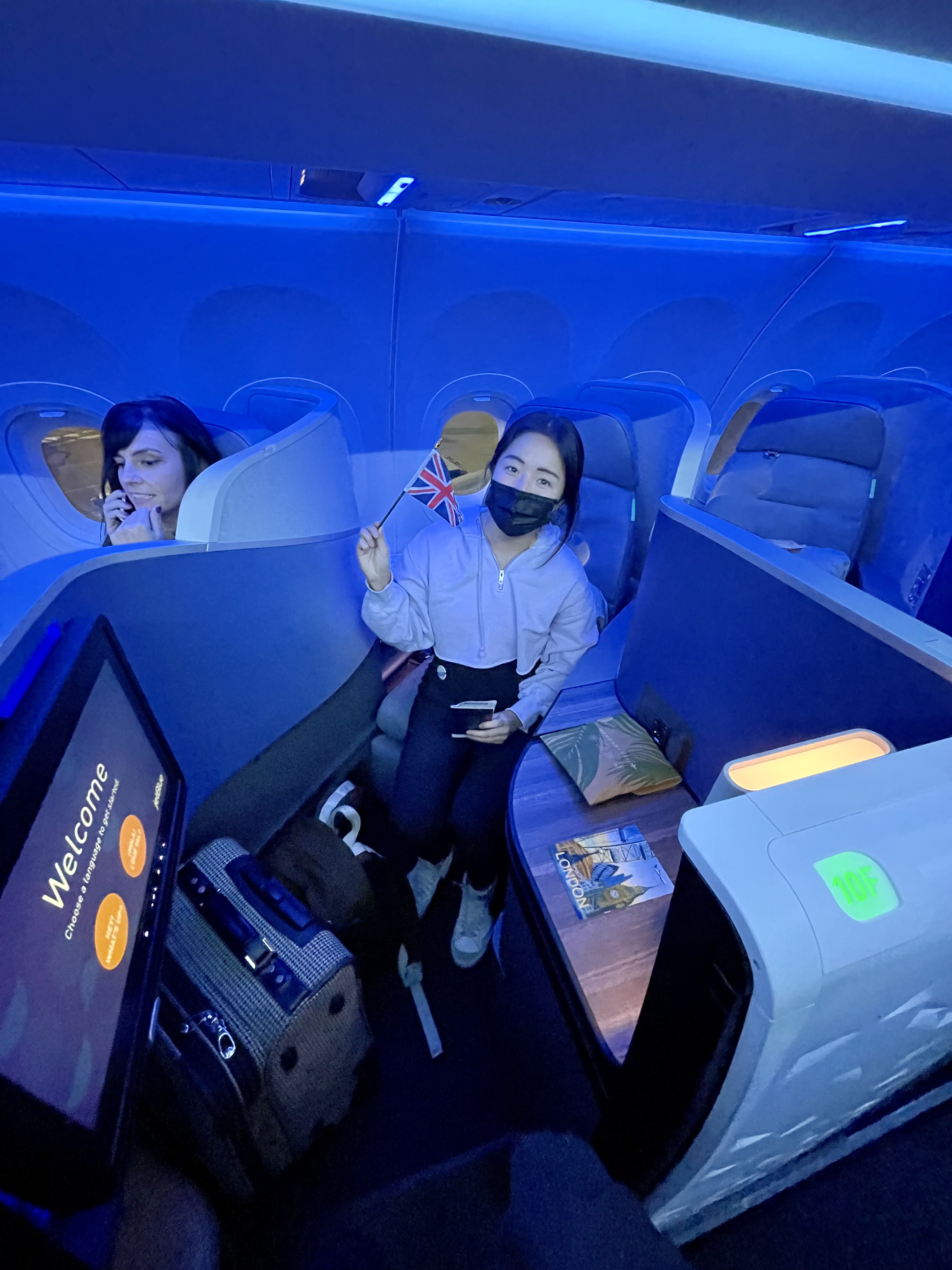 Stella in JetBlue Mint to London JetBlue Mint secured for the airline’s inaugural service to London-Gatwick in 2021.