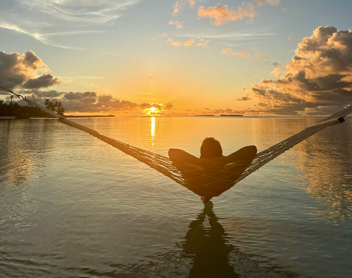 Sunset at Sun Siyam Iru Veli, Maldives Daniel Ross un Siyam Iru Veli, Maldives