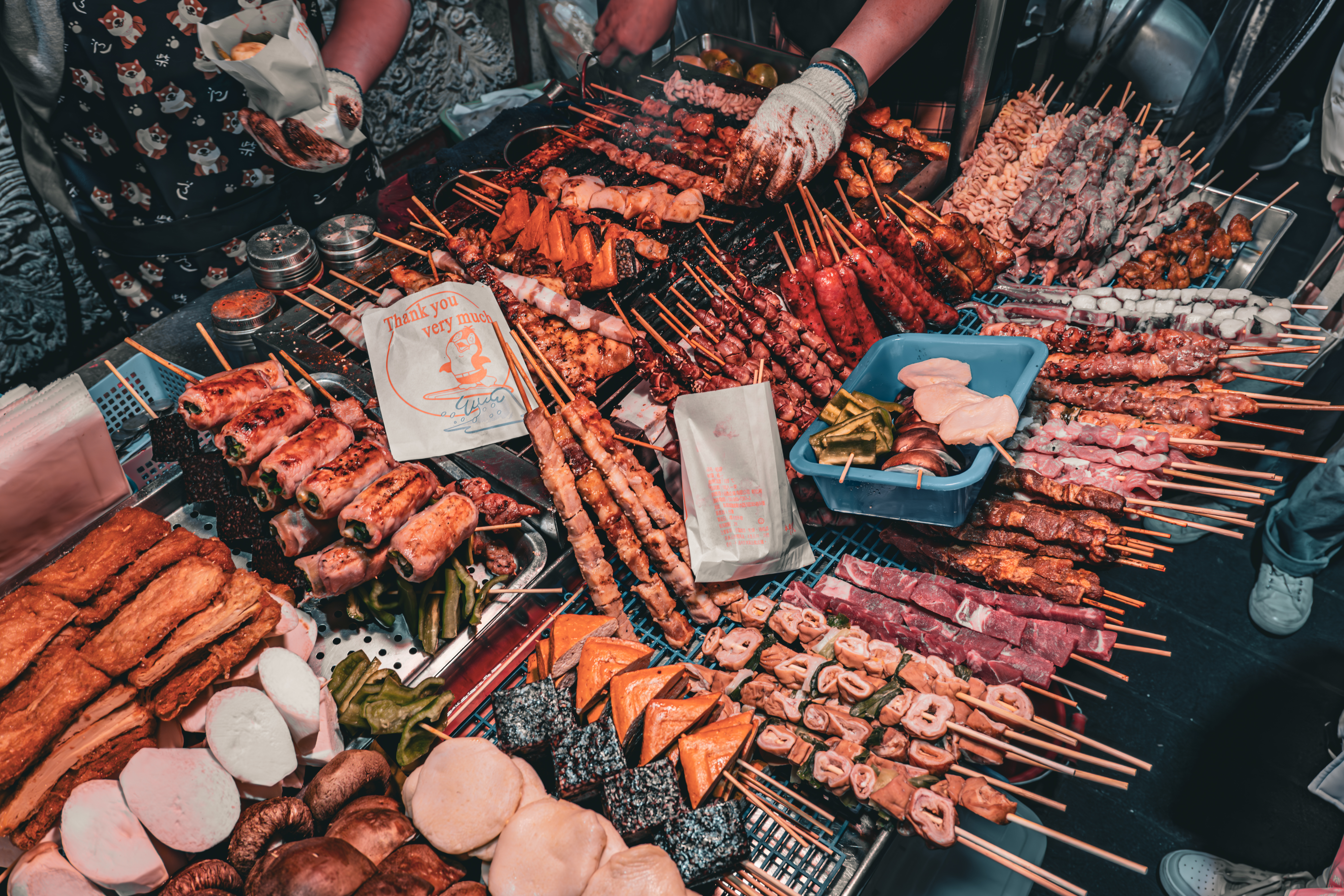 Taipei night market street food Taipei night market street food