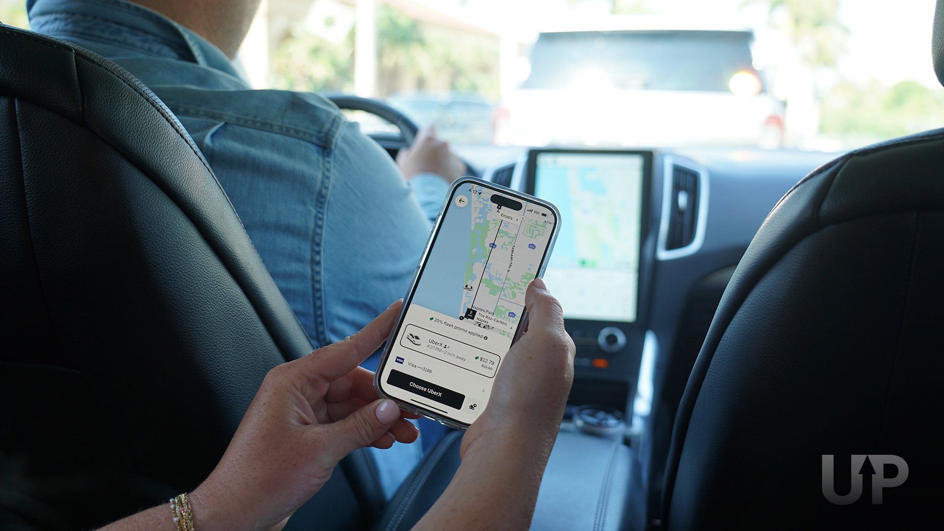 Uber App In Use Upgraded Points LLC 2 Uber App In Use Upgraded Points LLC 2