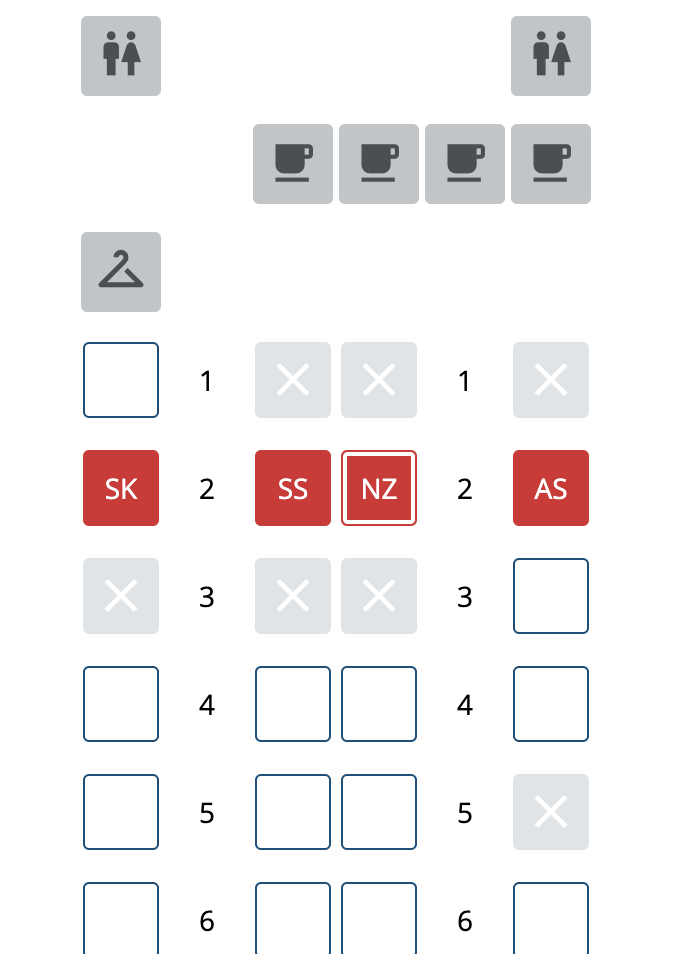 United Polaris United Polaris seat map