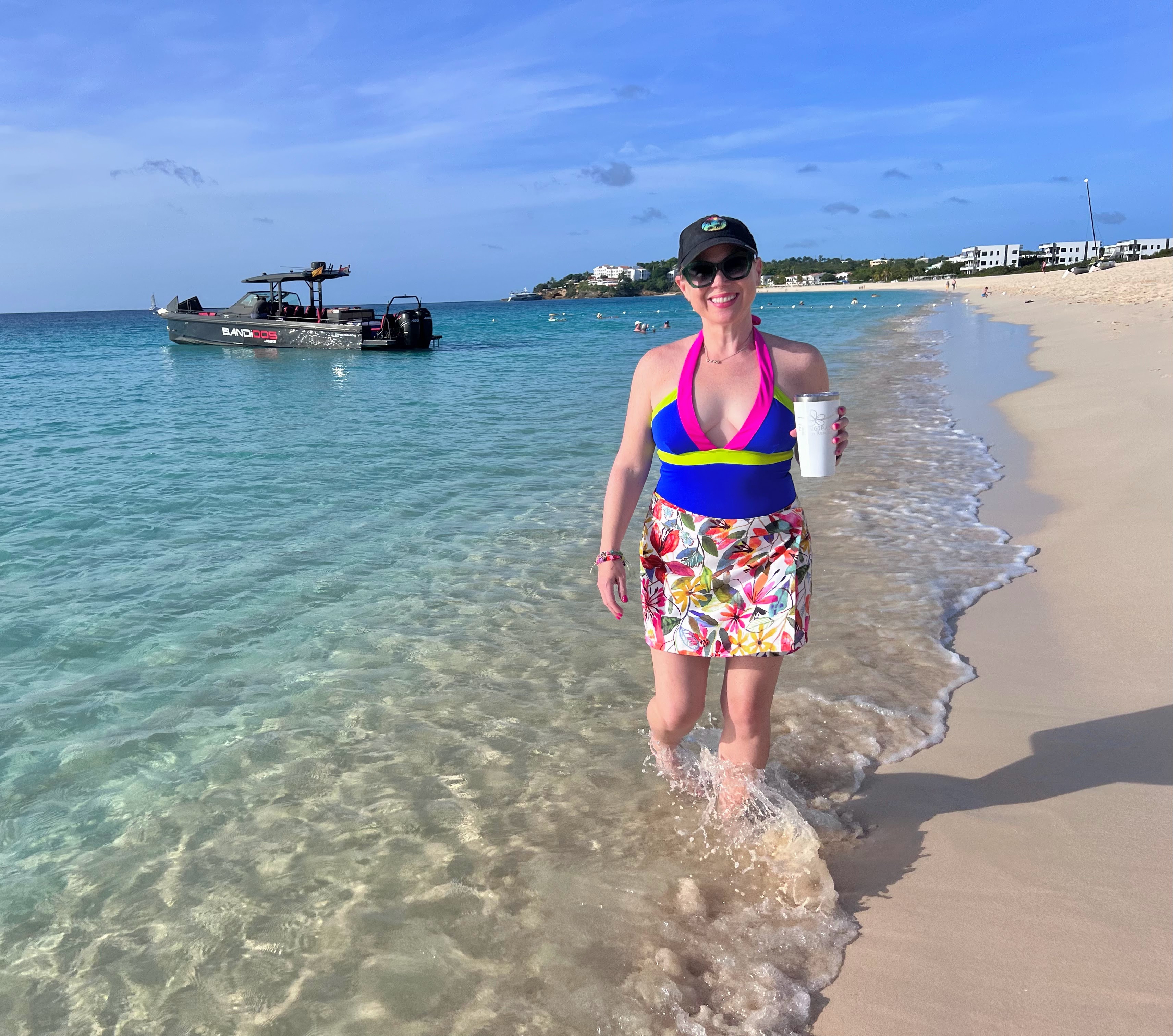 Walking on the beach in Anguilla Walking on the beach in Anguilla