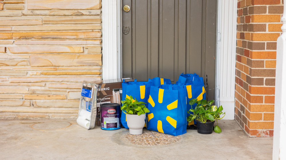 Walmart Delivery Order Painting Supplies and Plants