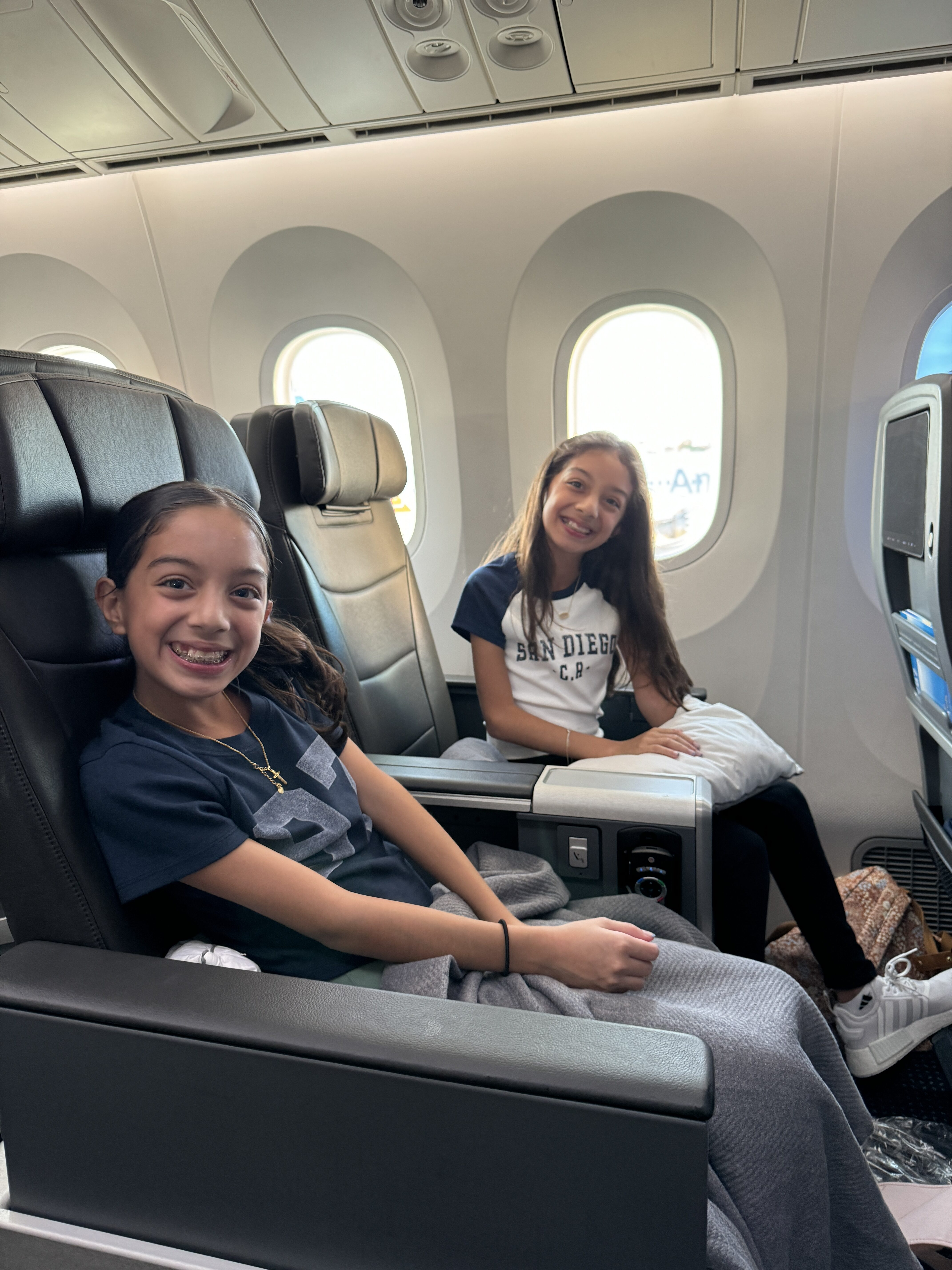 Kids in AA Premium Economy