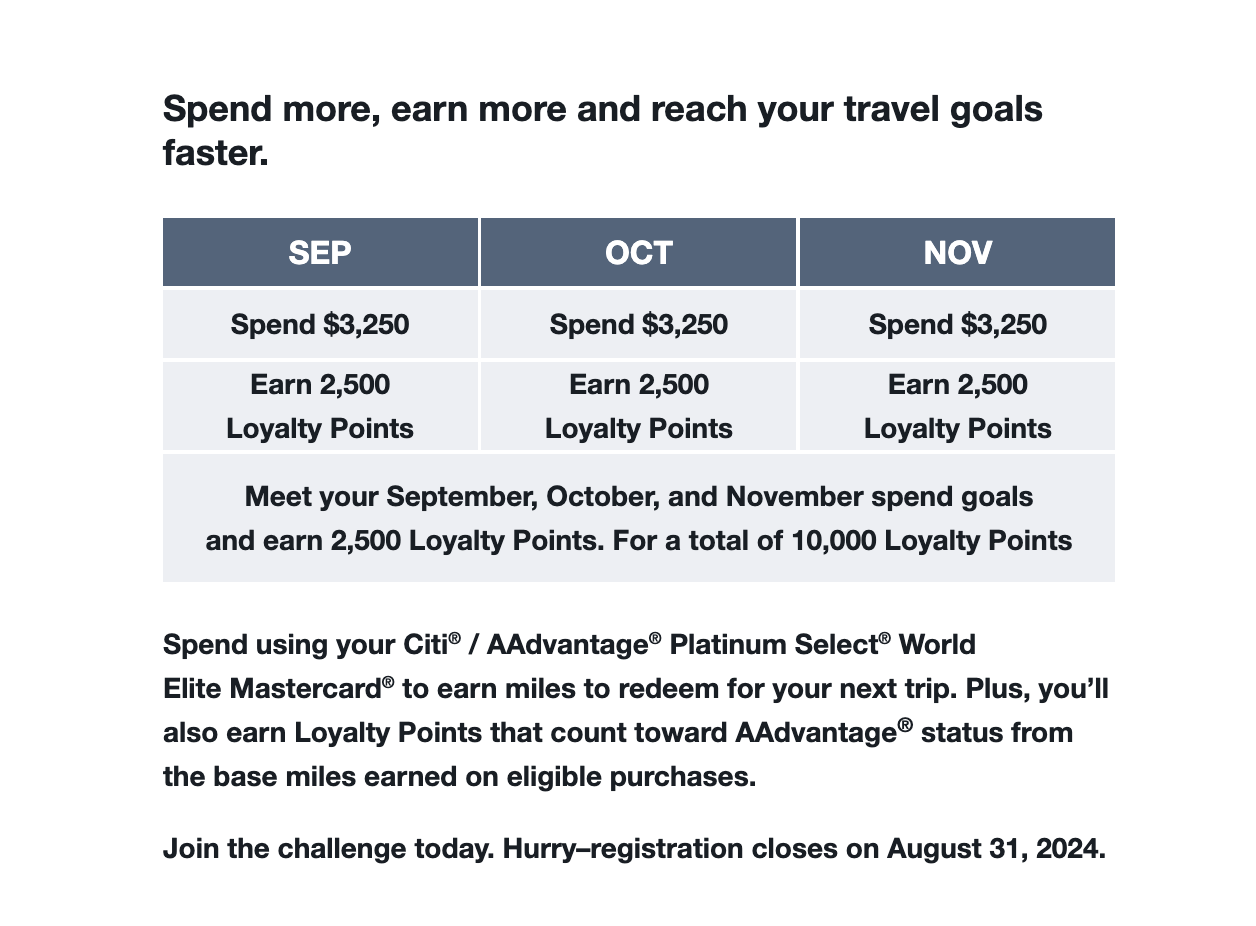 AA Loyalty Points AA Loyalty Points