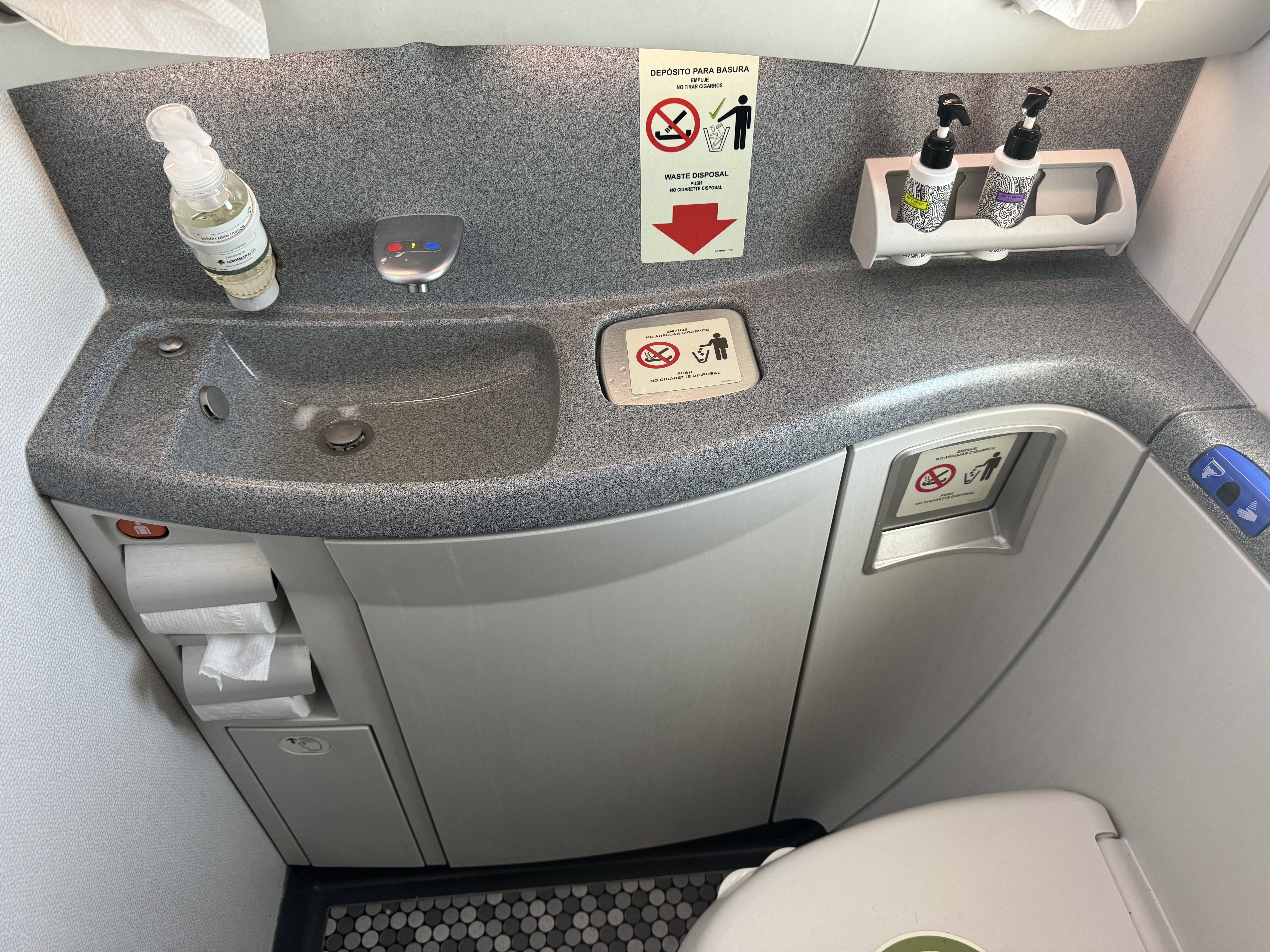 Aeromexico B787 8 LAX MEX lavatory
