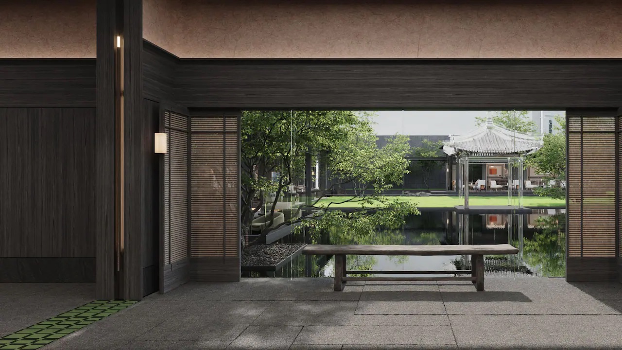 Alila Shanghai Amenities Alila Shanghai courtyard