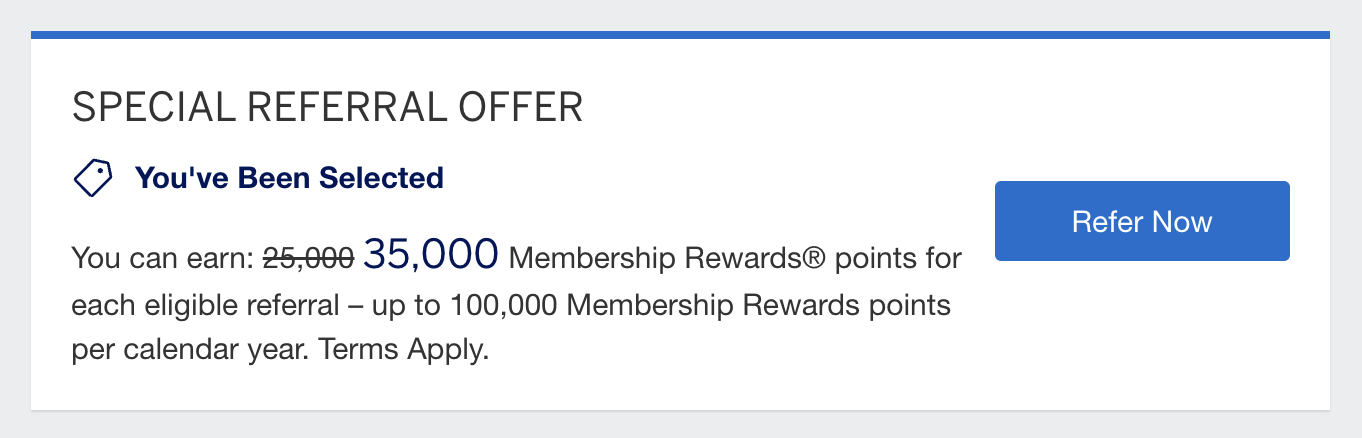 Amex Biz Plat Referral Offer 35000