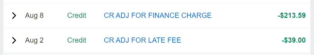 Amex credit adjustments Amex credit adjustments
