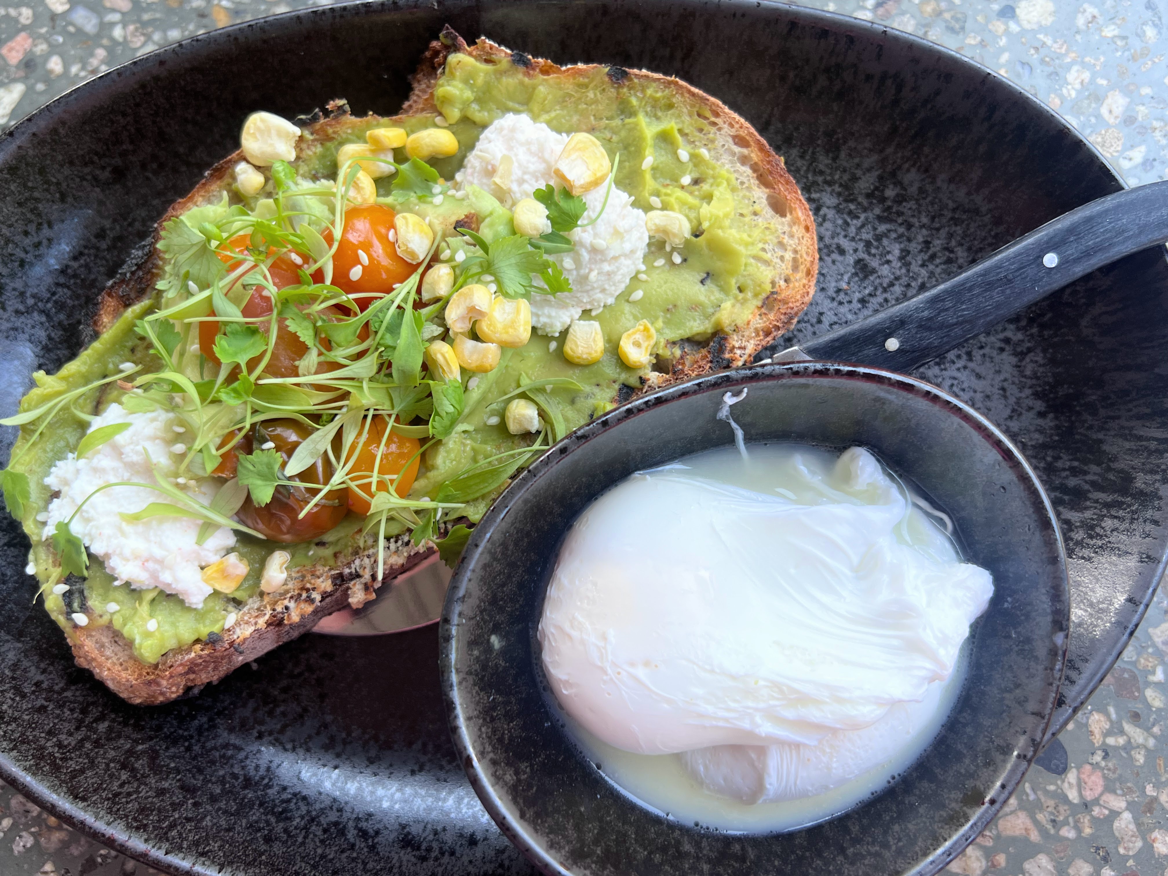 Avocado toast at Between the Trees Greenville Avocado toast at Between the Trees Greenville