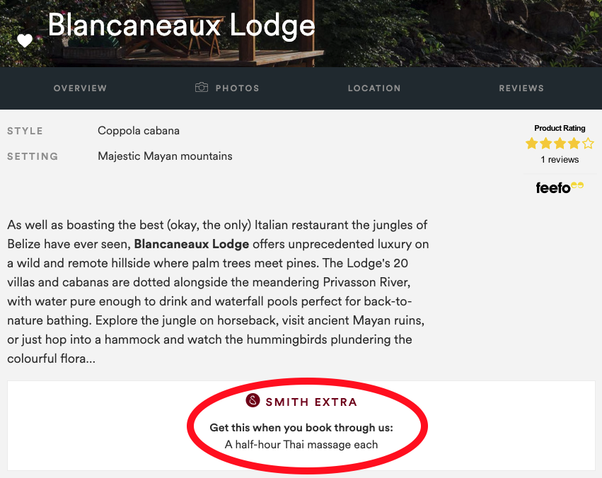 Blancaneaux Lodge Belize Smith Extra Blancaneaux Lodge Belize Smith Extra