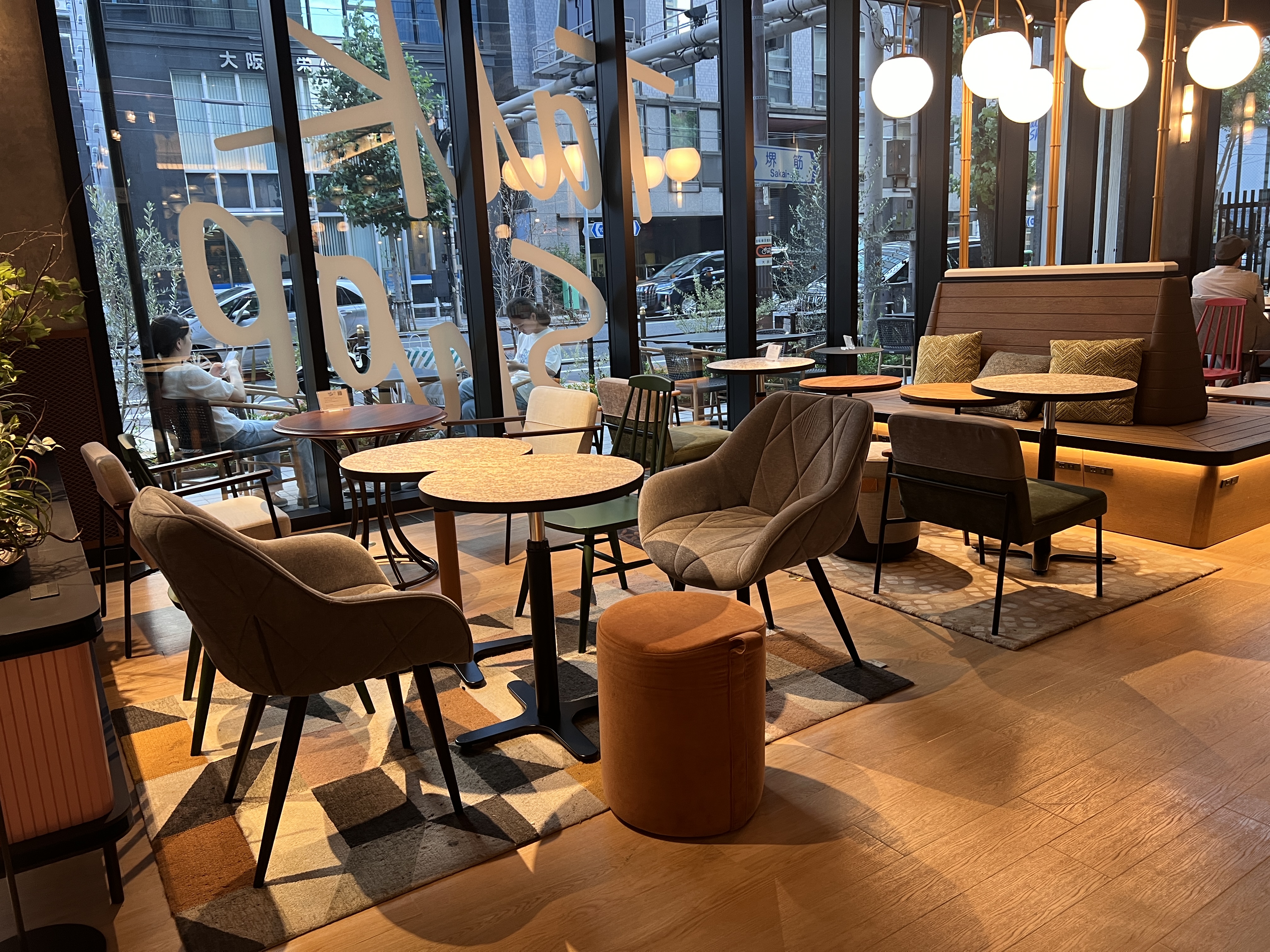 Caption by Hyatt Namba Osaka lobby wall seating Caption by Hyatt Namba Osaka lobby wall seating