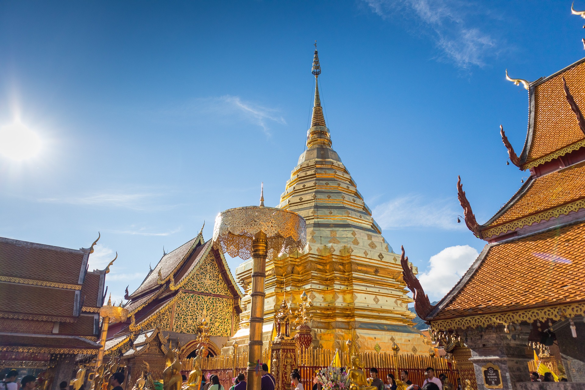 Chiang Mai, Thailand Golden Thai temples