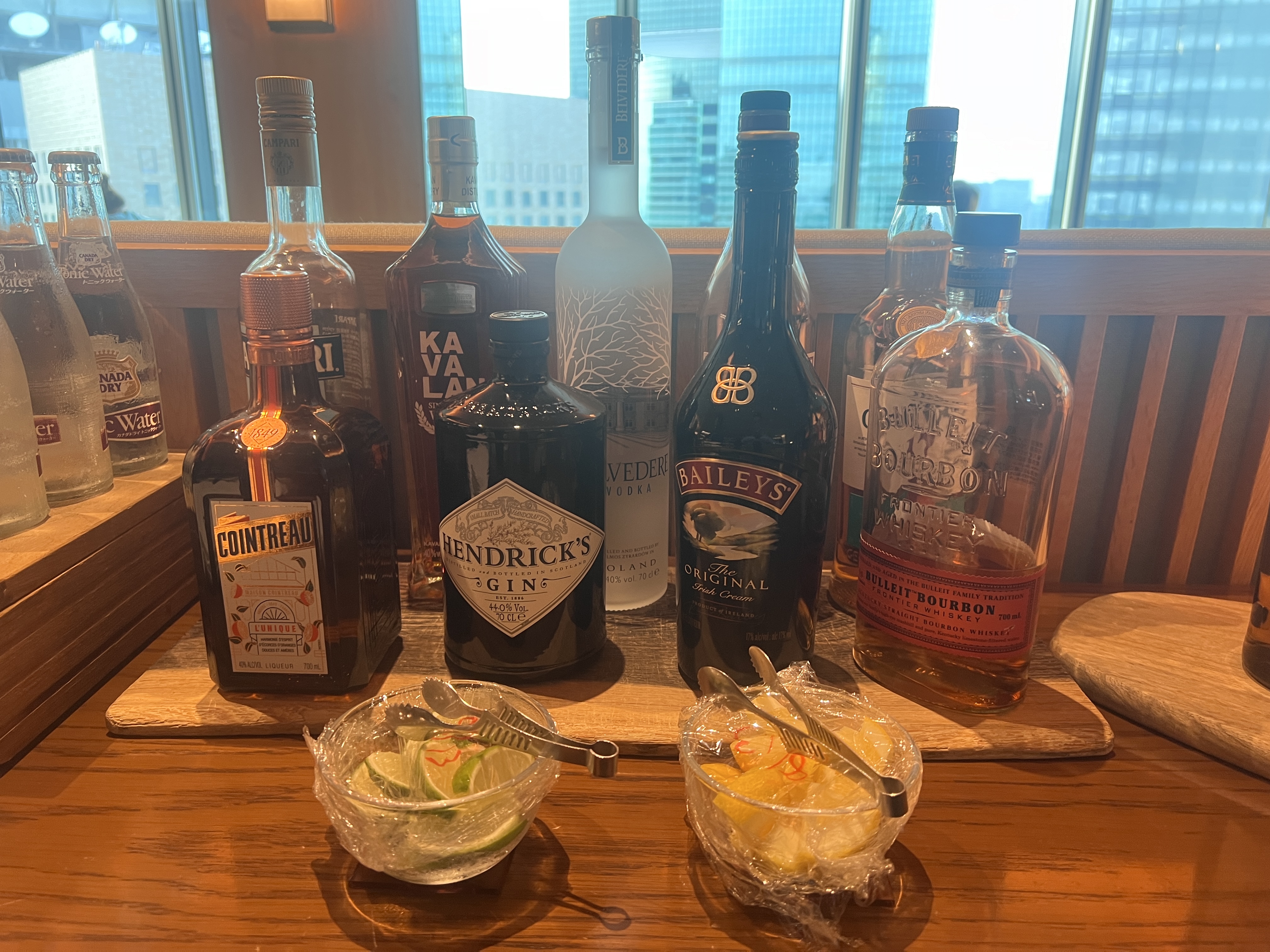 Conrad Tokyo Executive Lounge drinks Conrad Tokyo Executive Lounge drinks