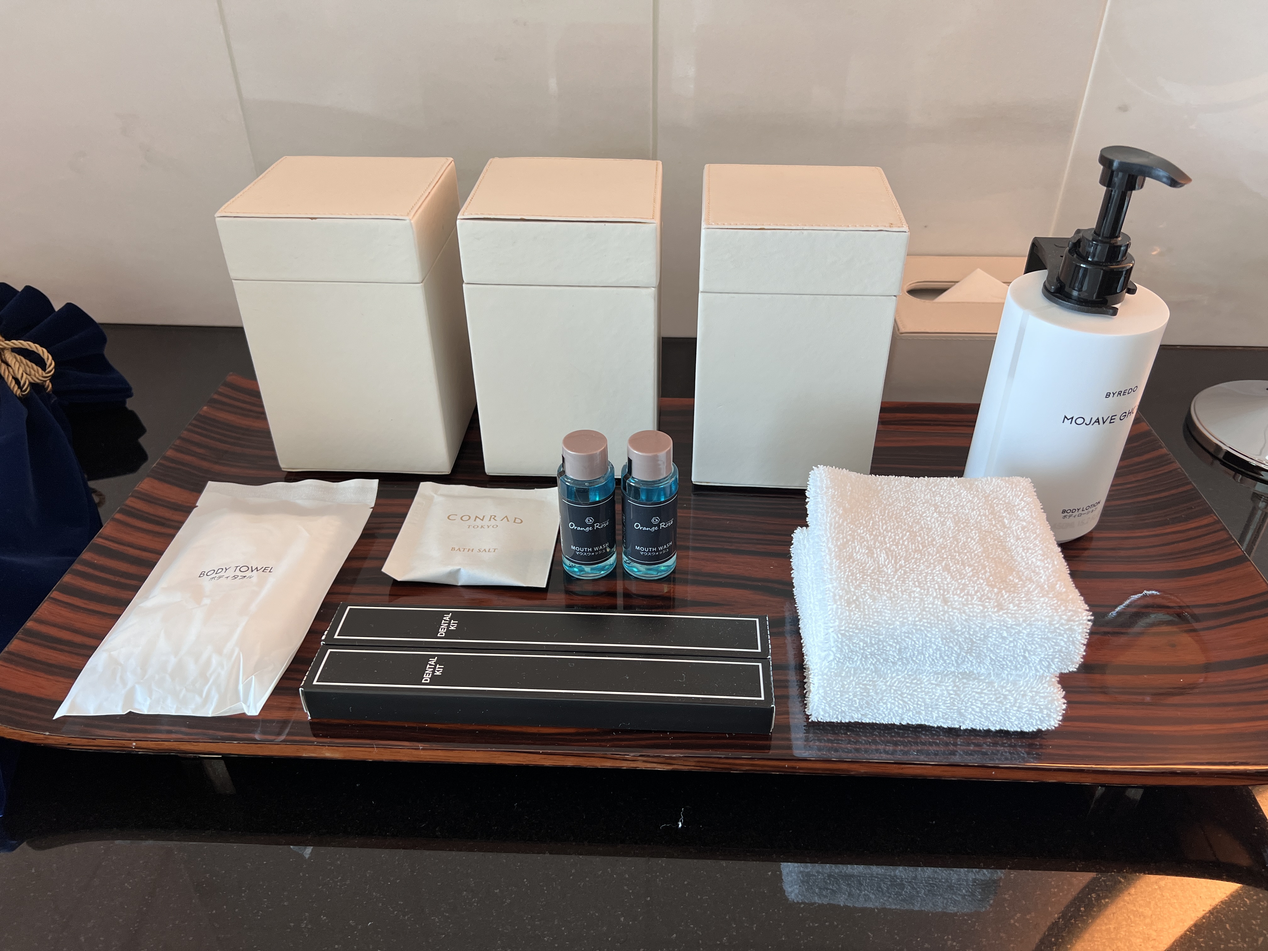 Conrad Tokyo bathroom toiletries Conrad Tokyo bathroom toiletries